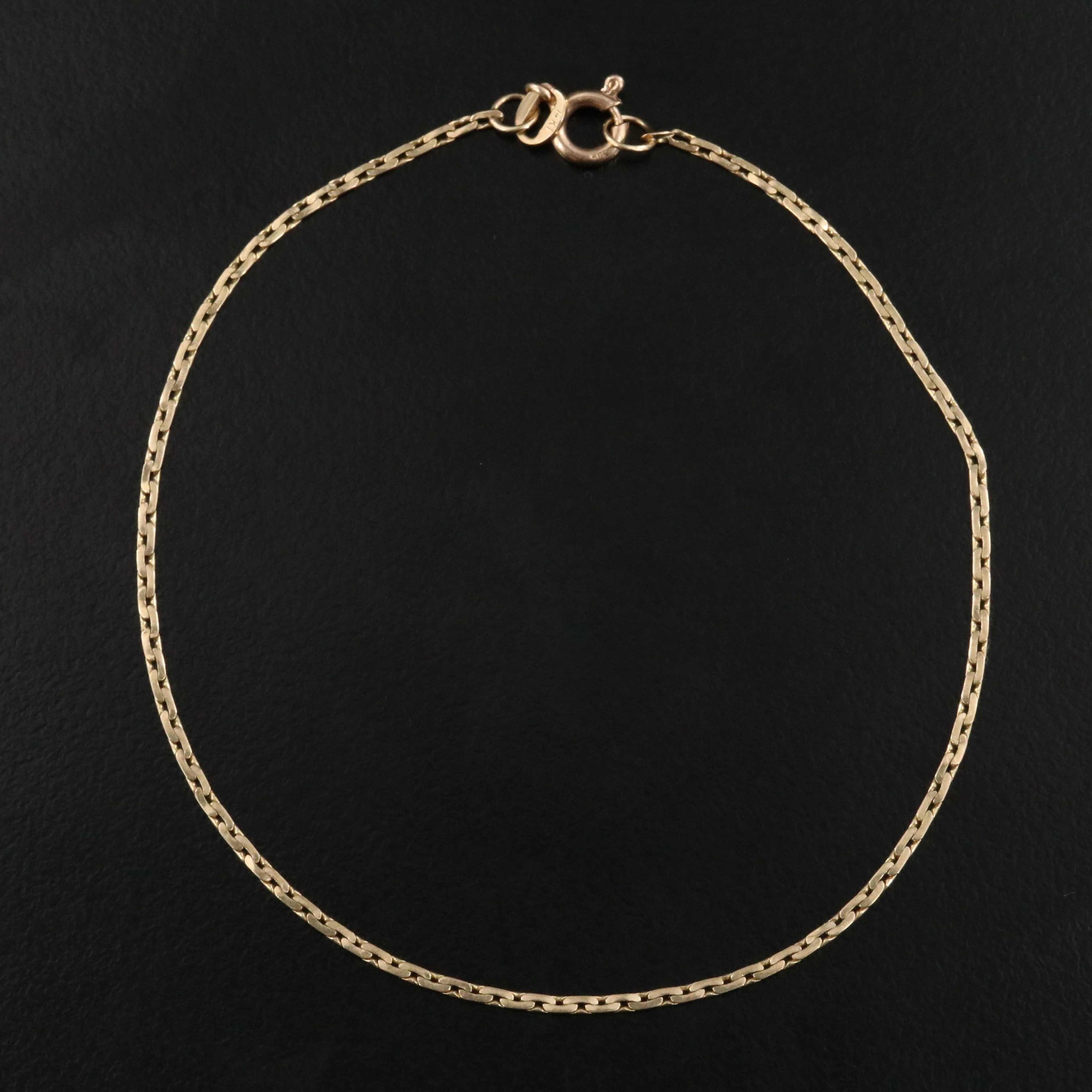 14K Cobra Chain Bracelet