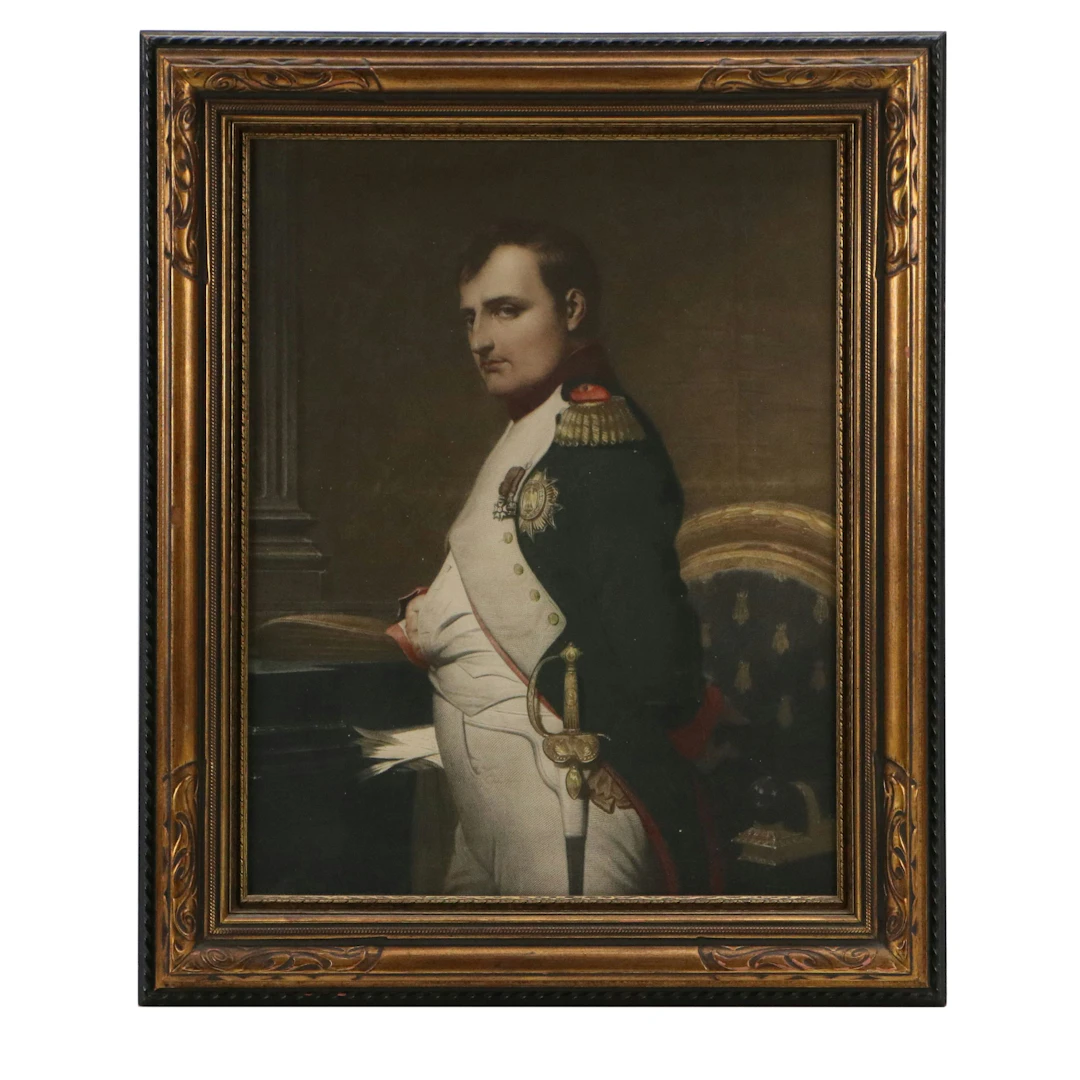 Engraving After Paul Delaroche "Napoleon in His Study"