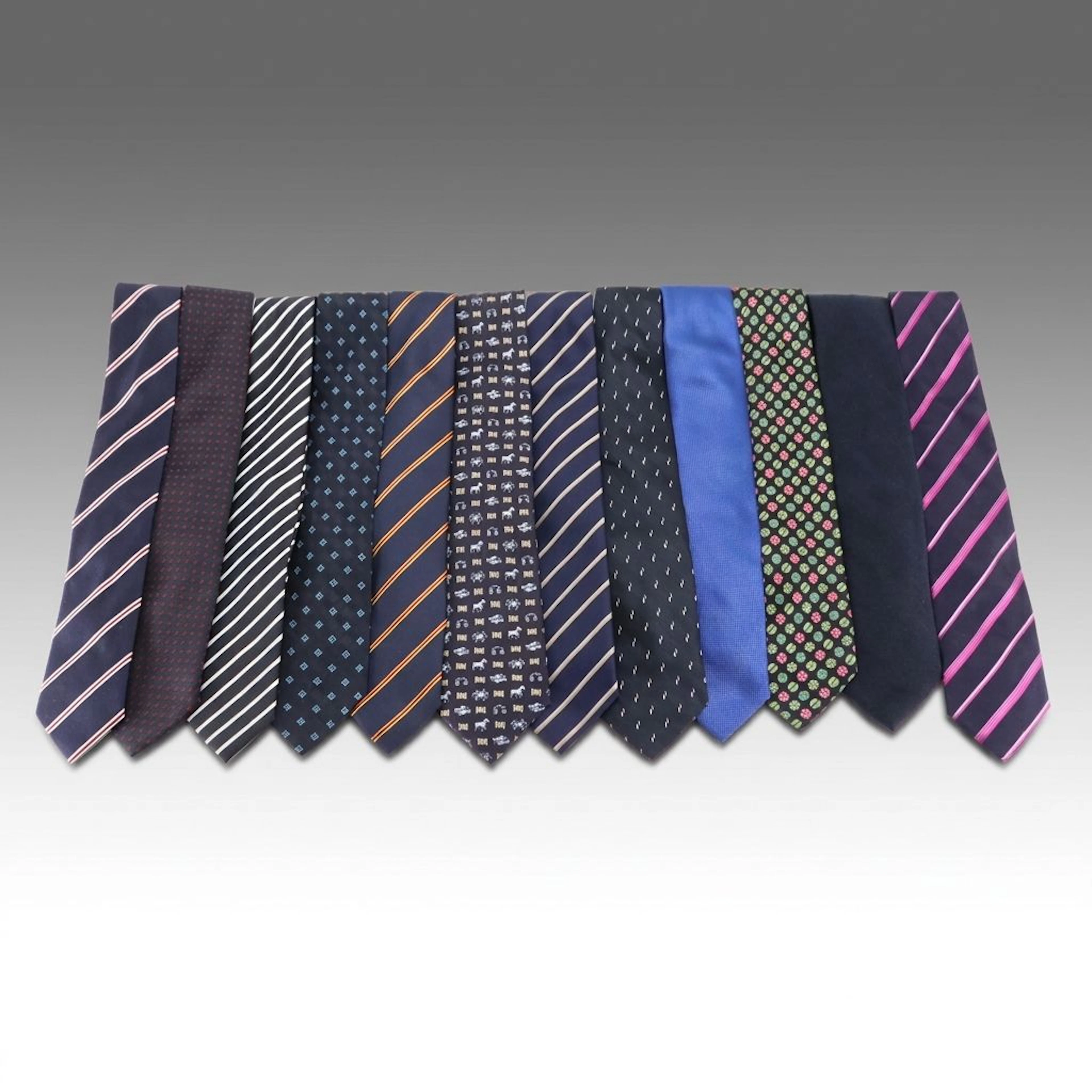 Fendi Cravatte Zodica Sign, Marcello Tiberi, Stefano Rosi Silk & Other Neckties