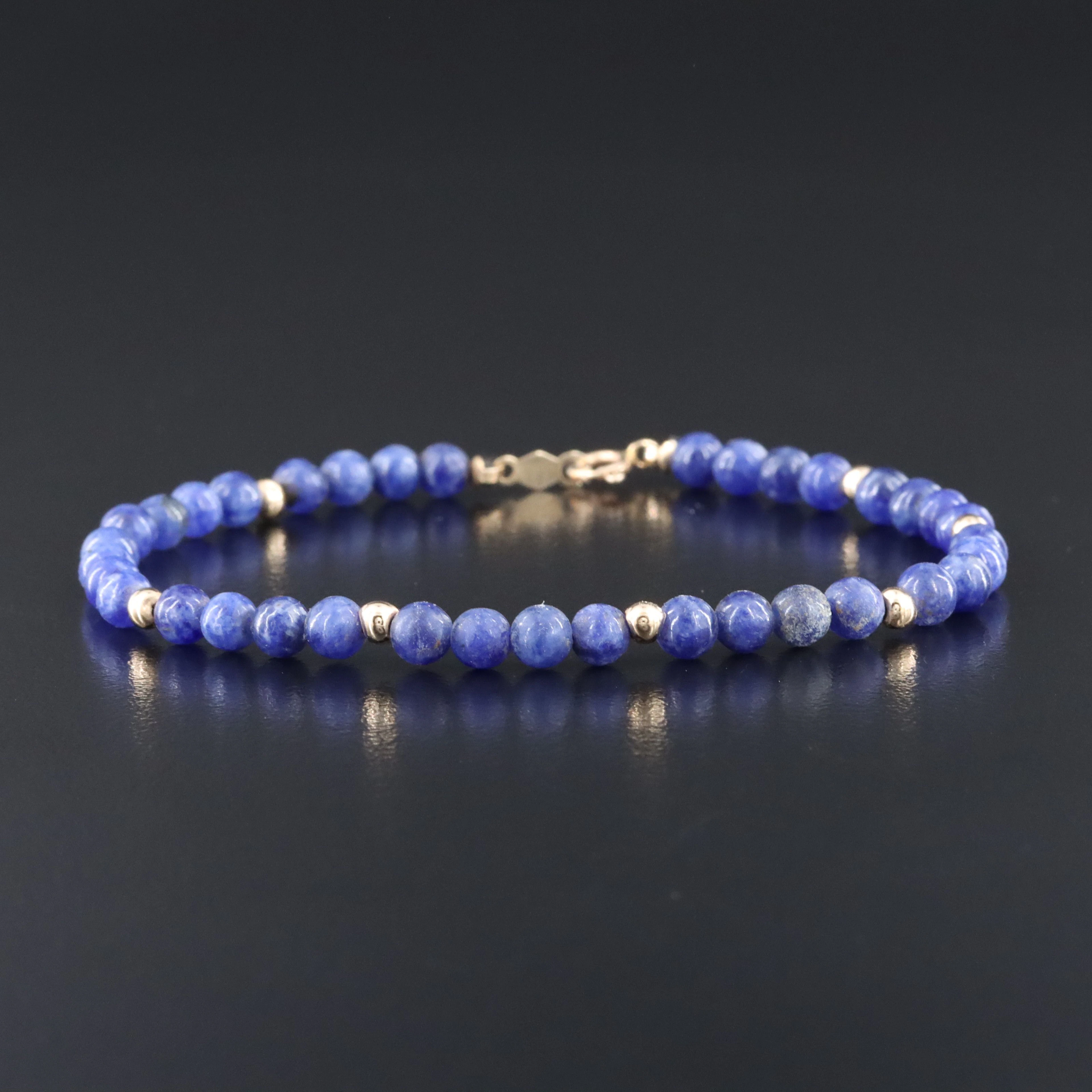 14K Sodalite Bracelet