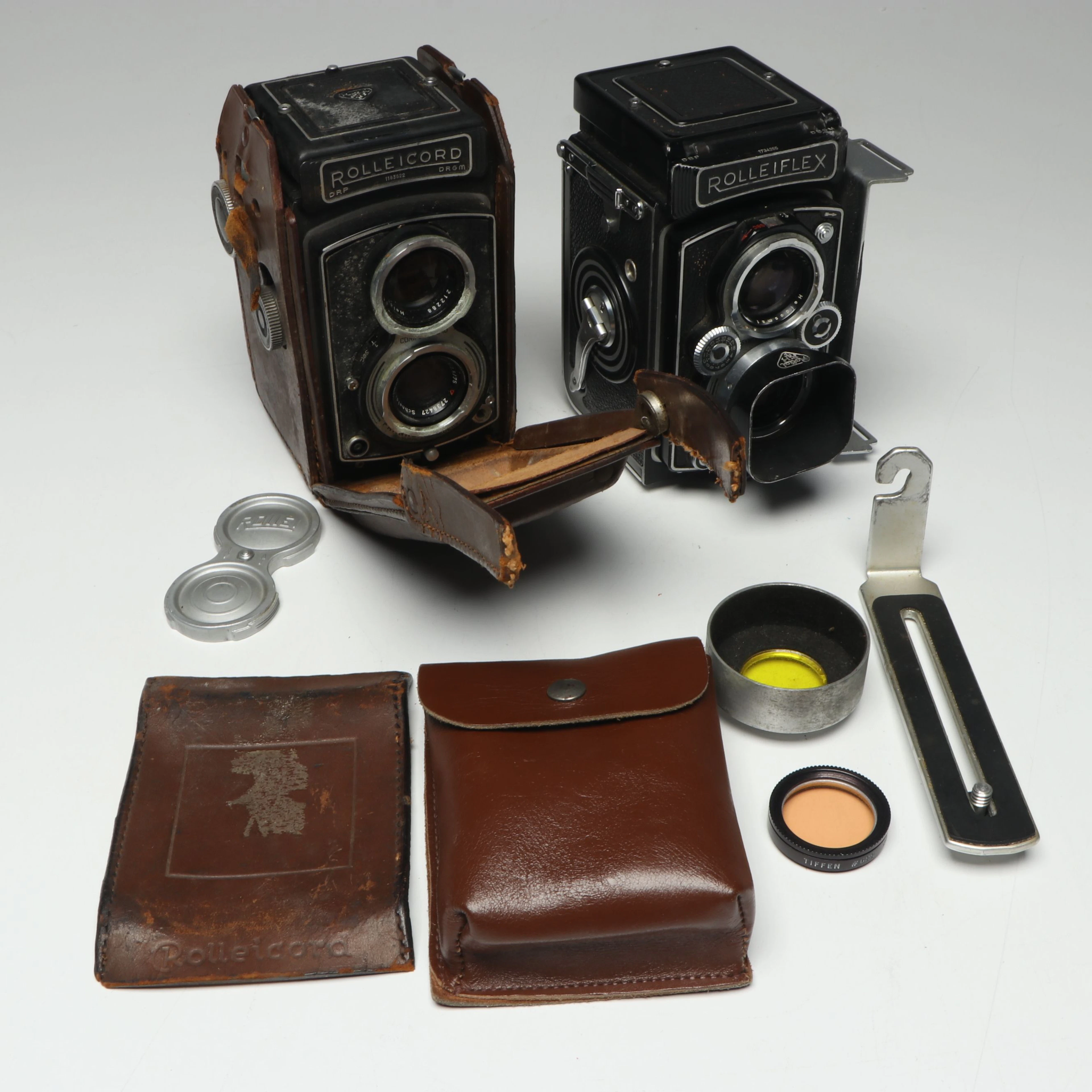 Rollei "Rolleiflex" and "Rolleicord III" Twin-Lens Reflex Cameras