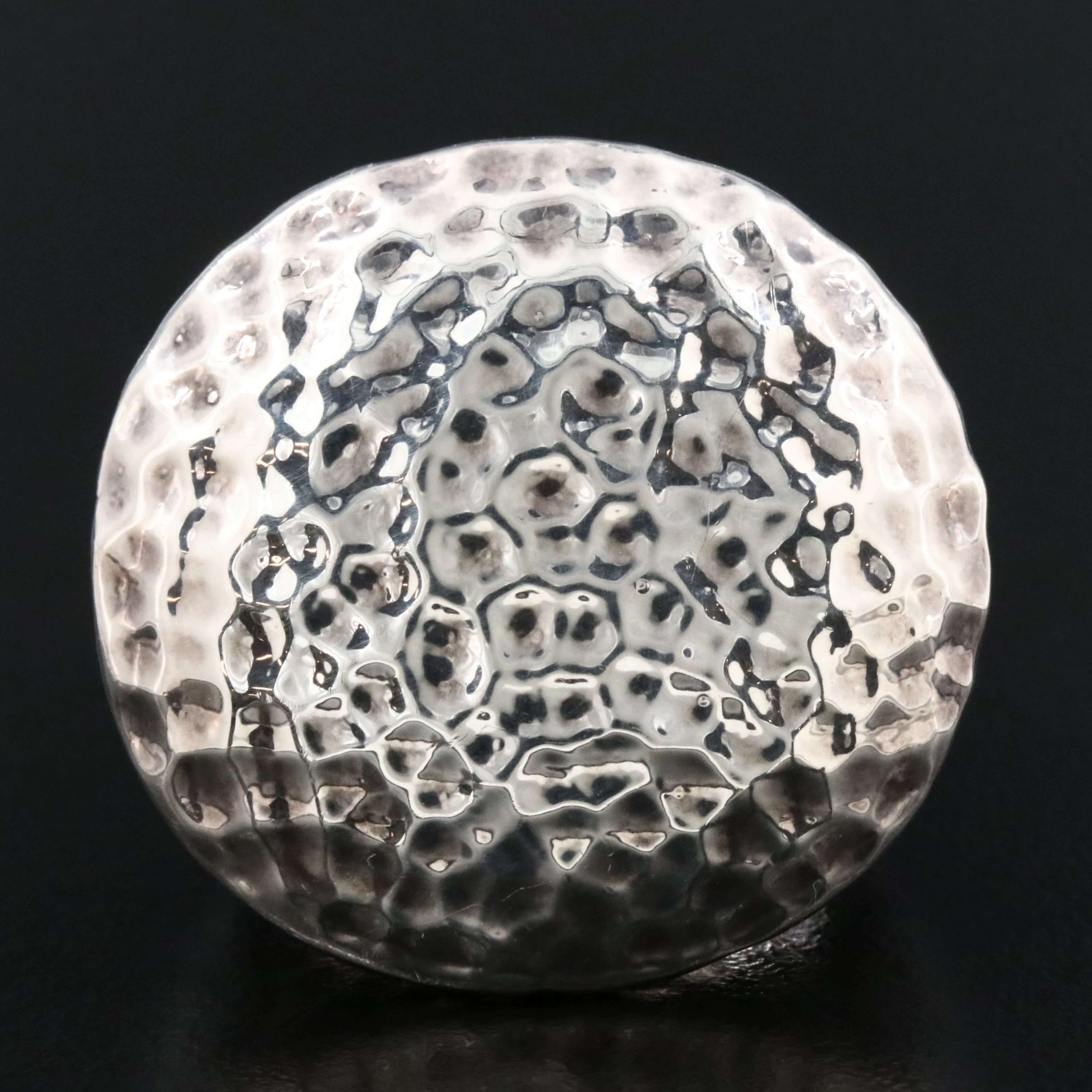 Simon Sebbag Designs Electroformed Sterling Hammered Dome Ring