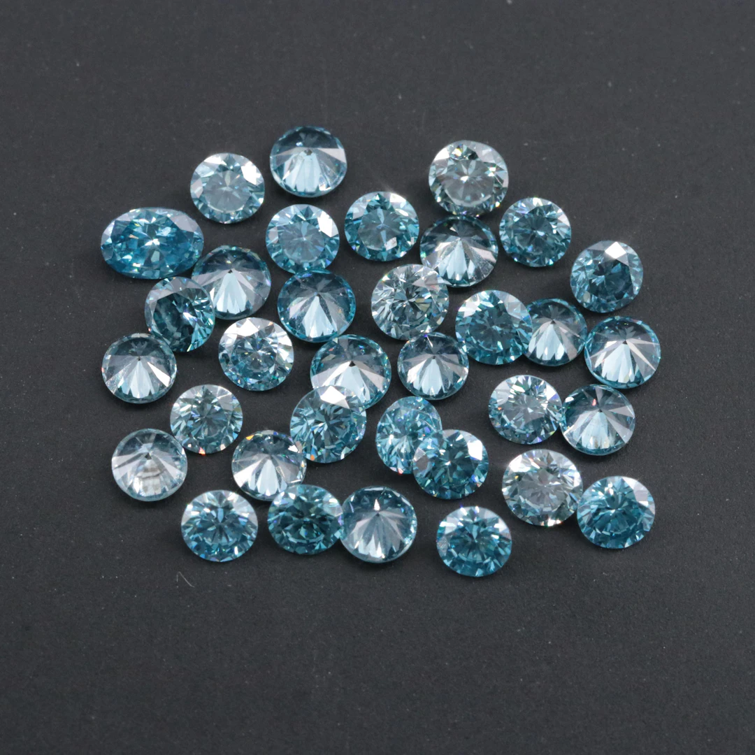 Loose 2.78 CTW Fancy Blue Lab Grown Diamond Melee Lot