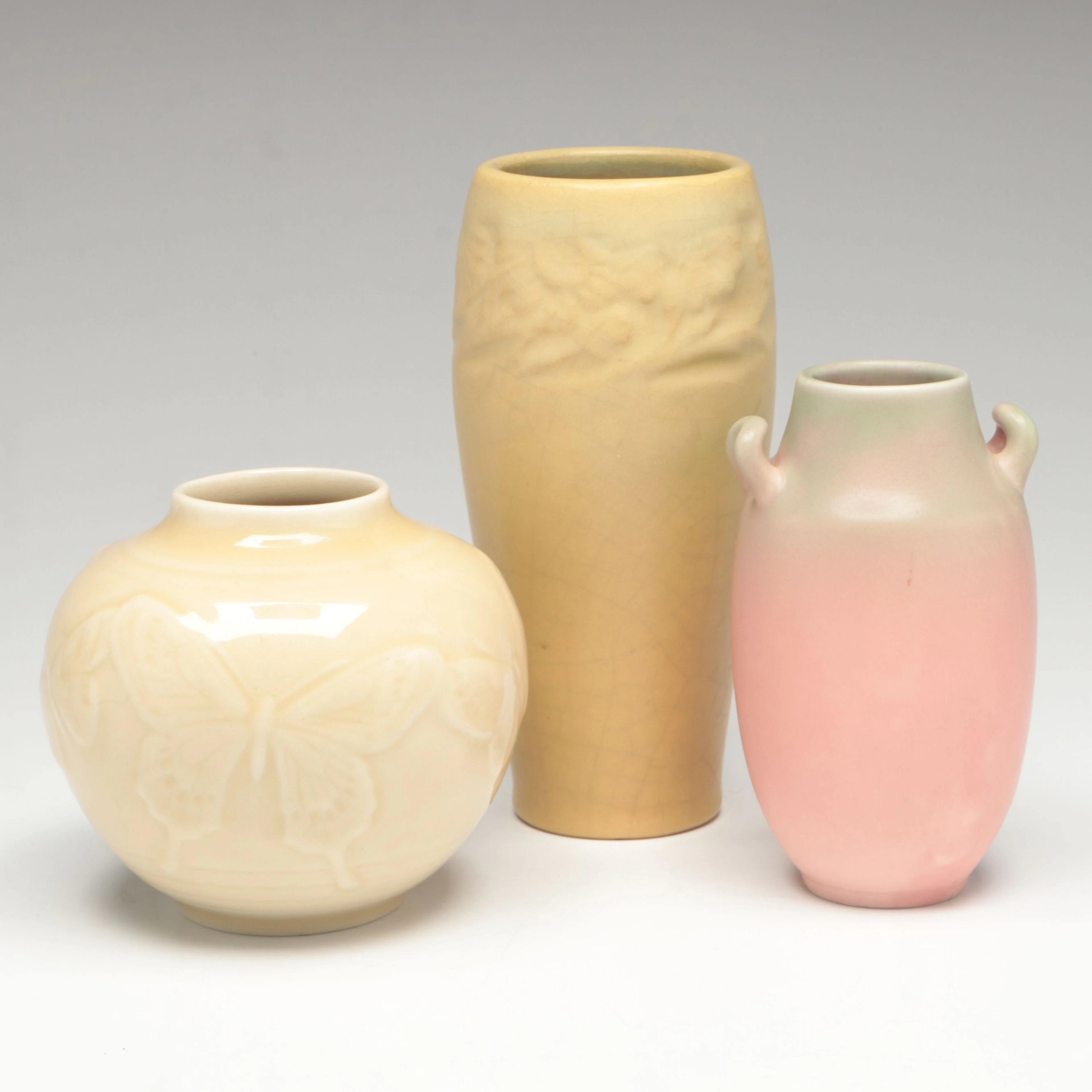 Rookwood Pottery Art Nouveau Style Vases, Early to Mid-20th Century