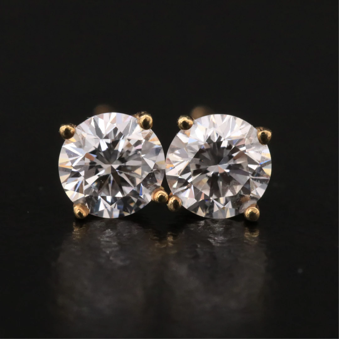 14K 0.60 CTW Lab Grown Diamond Stud Earrings