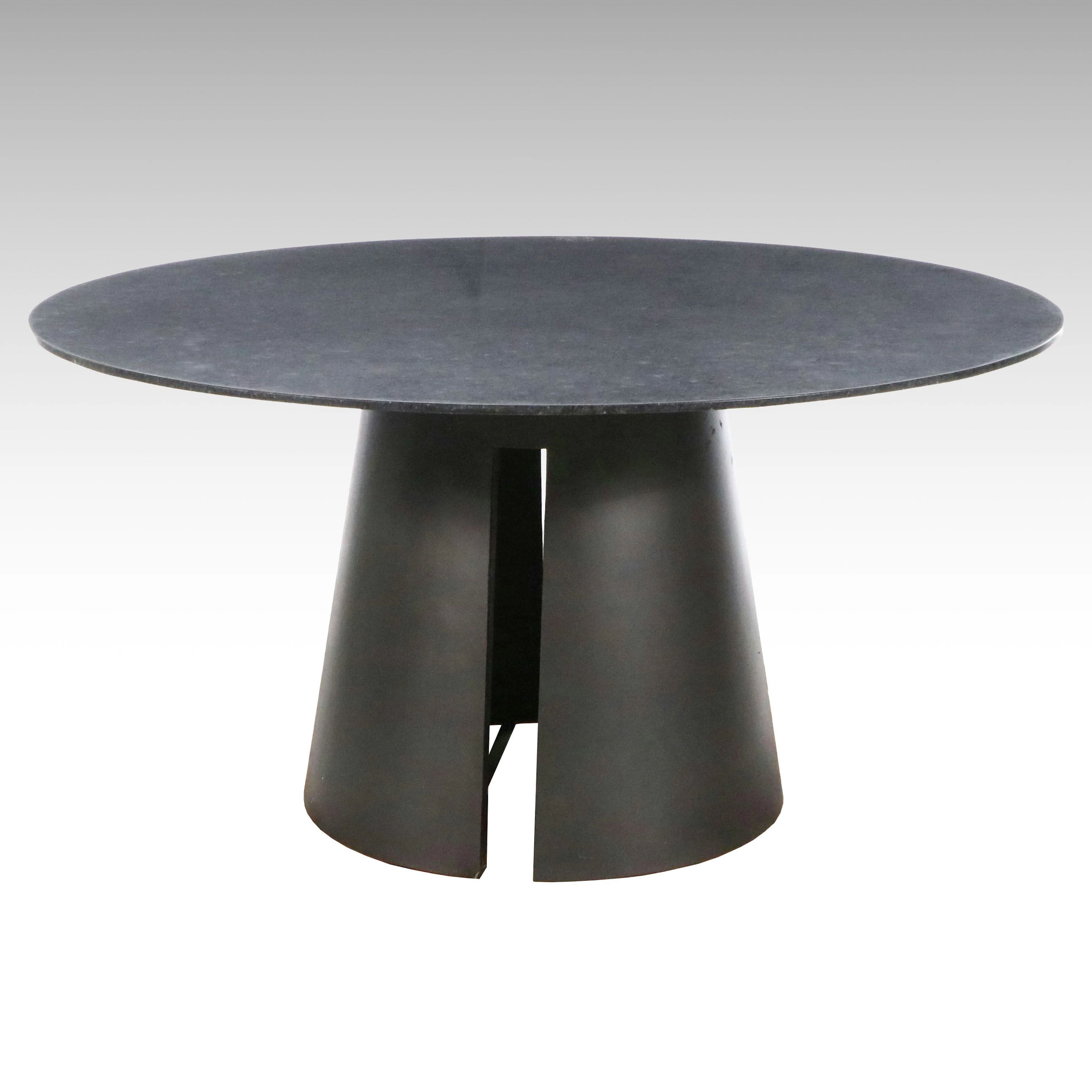 Hooker Furniture Modern Dining Table with Granite Top