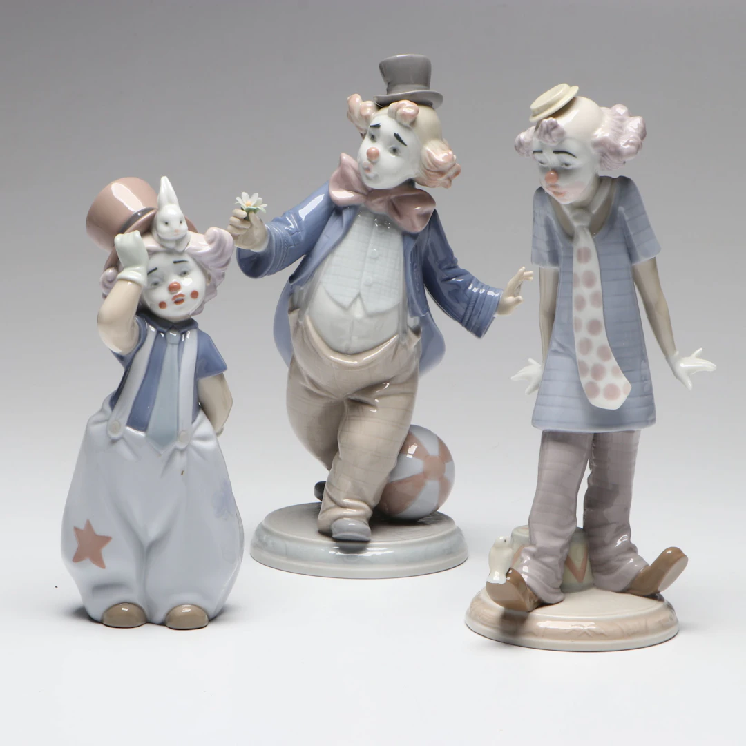 Lladró "The Magician's Hat" and More Spanish Porcelain Figurines