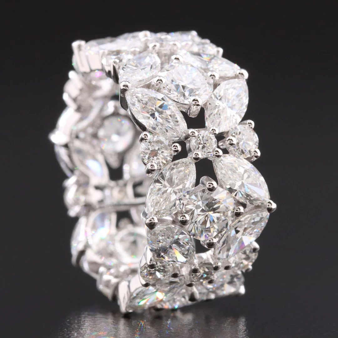 14K 7.09 CTW Lab Grown Diamond Eternity Band