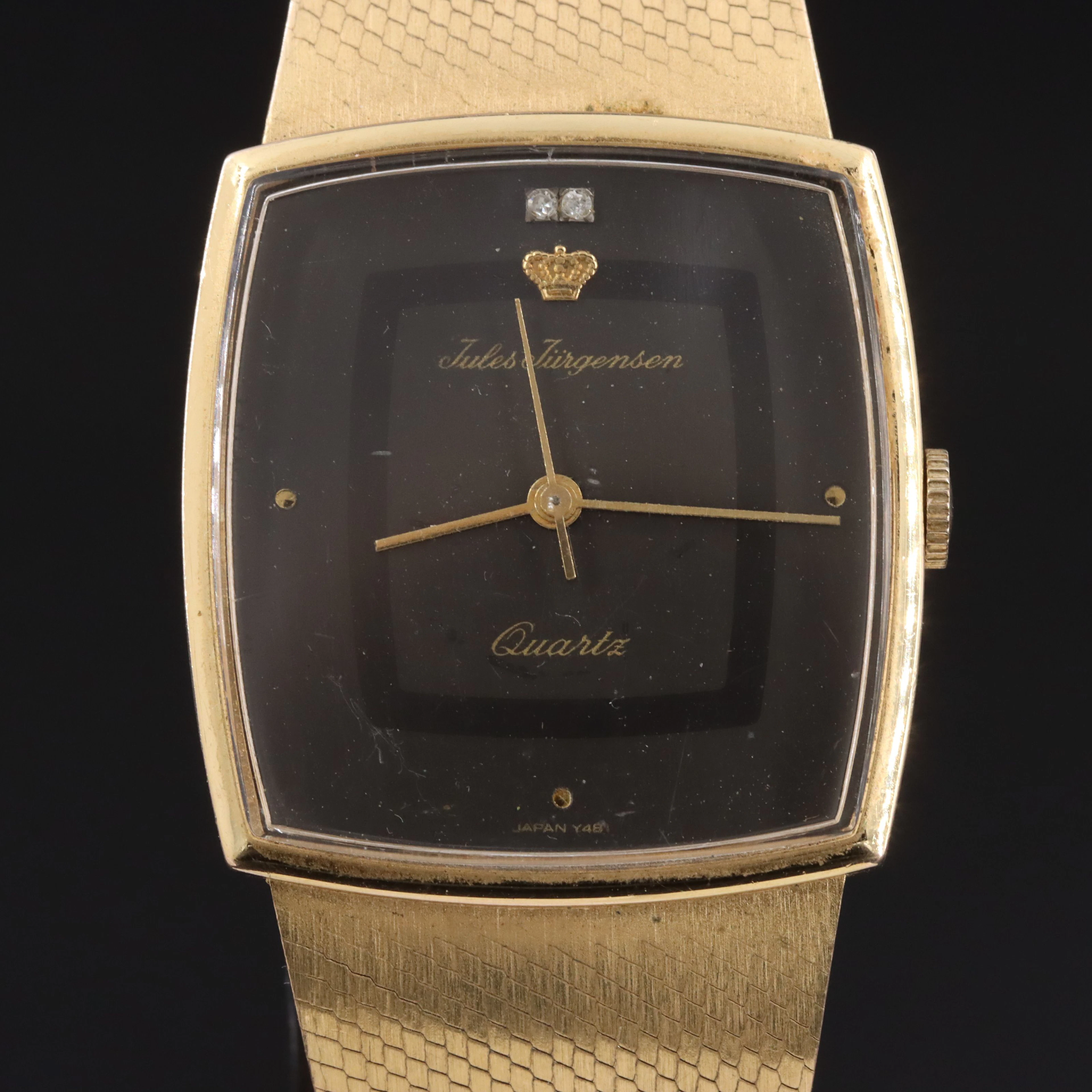 Jules Jurgensen Classic Black Dial Dress Watch #6102