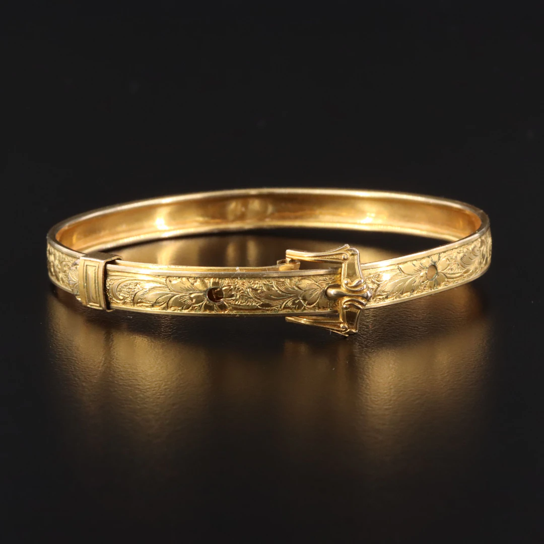 Hayward Gold-Filled Floral Buckle Bracelet