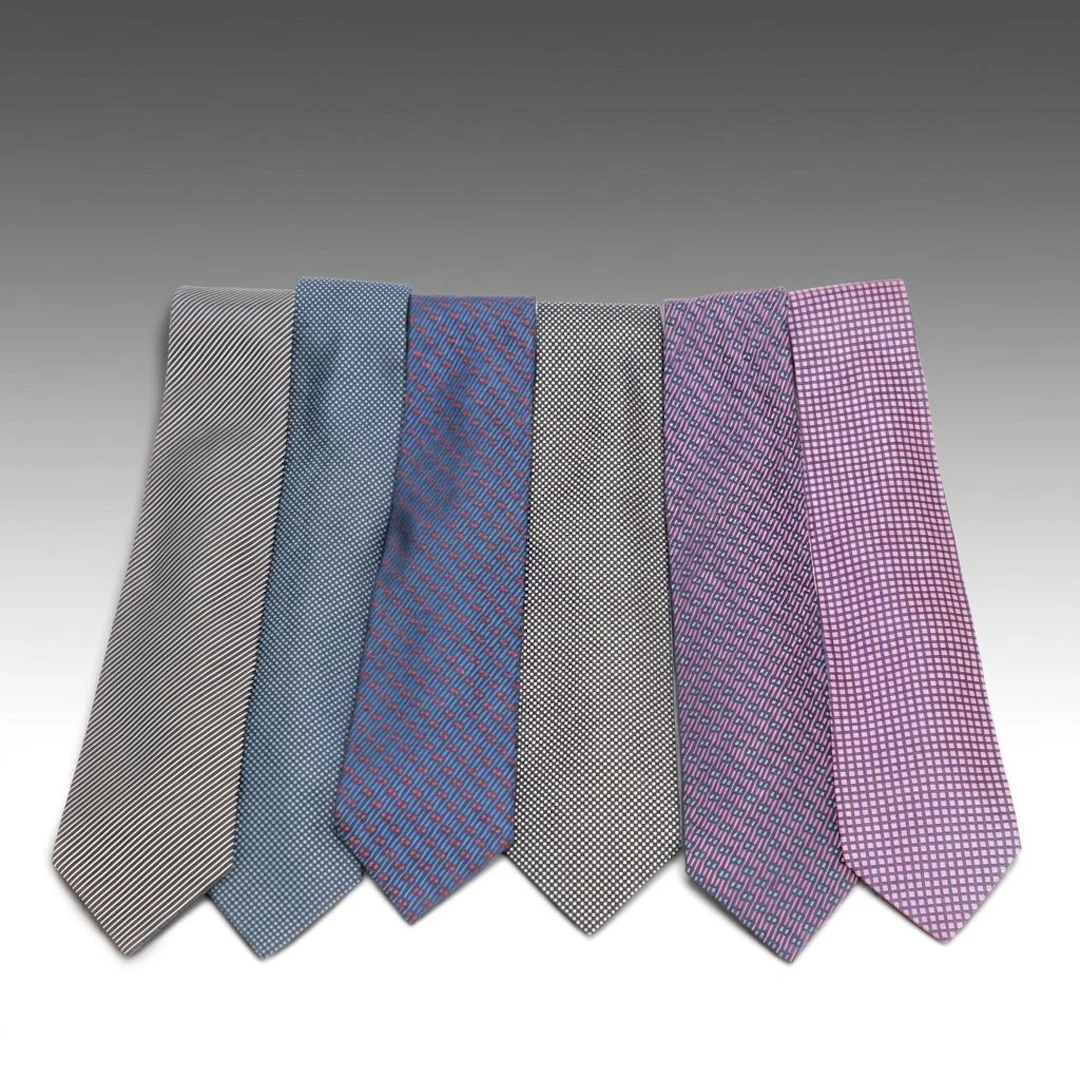 Charvet Place Vendôme Patterned Neckties in Silk Jacquard