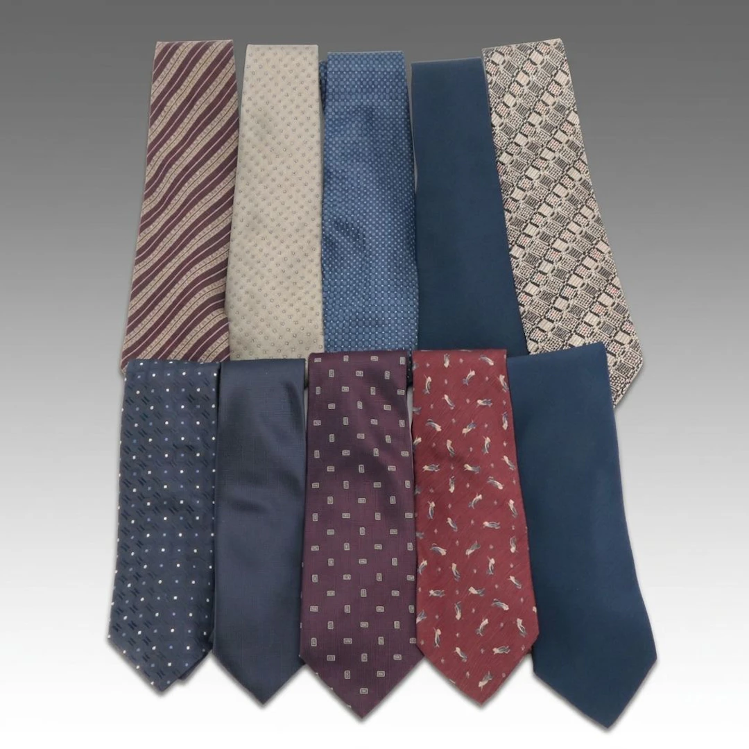 Silk Neckties from Giorgio Armani, Marcello Tiberi, Joseph Abboud