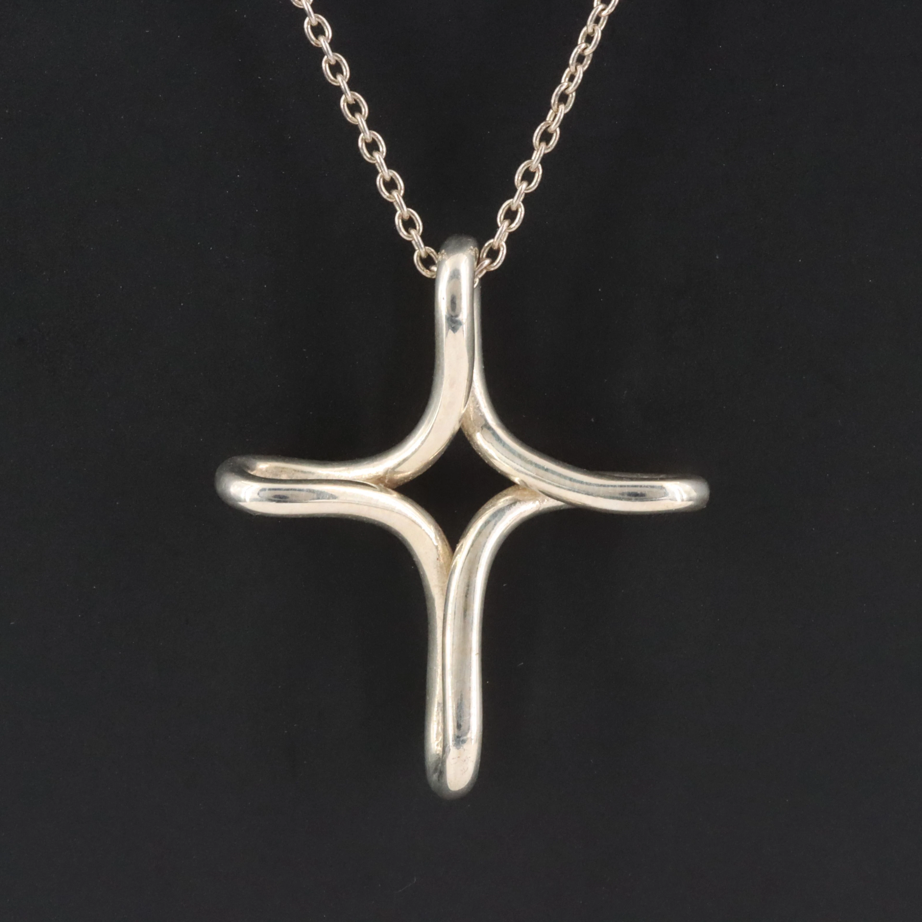 Elsa Peretti for Tiffany & Co. Sterling Cross Pendant Necklace