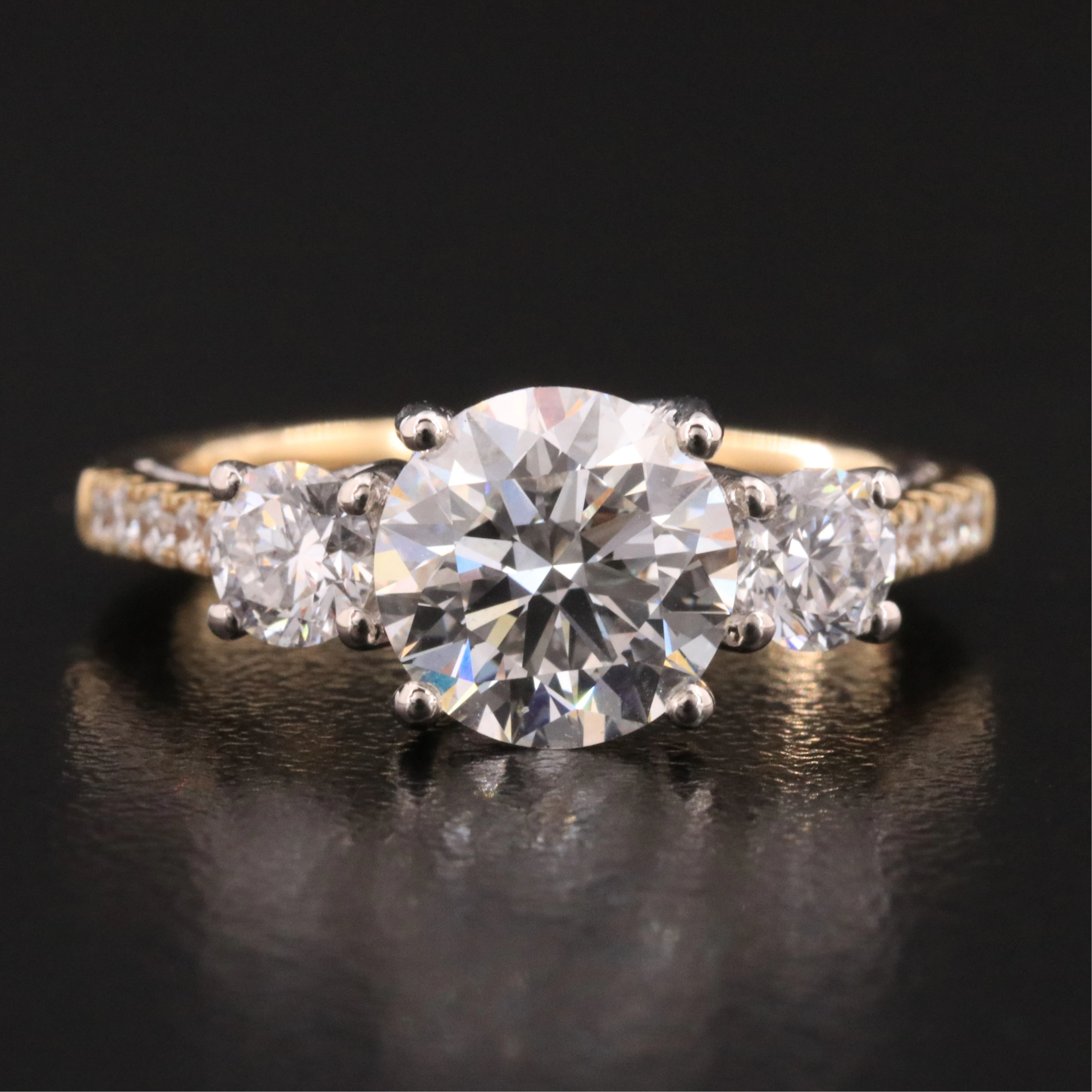 14K 3.00 CTW Lab Grown Diamond Ring with IGI Report