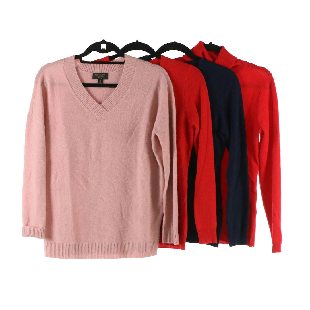 Charter Club Cashmere Crewneck, V-Neck and Turtleneck Sweaters