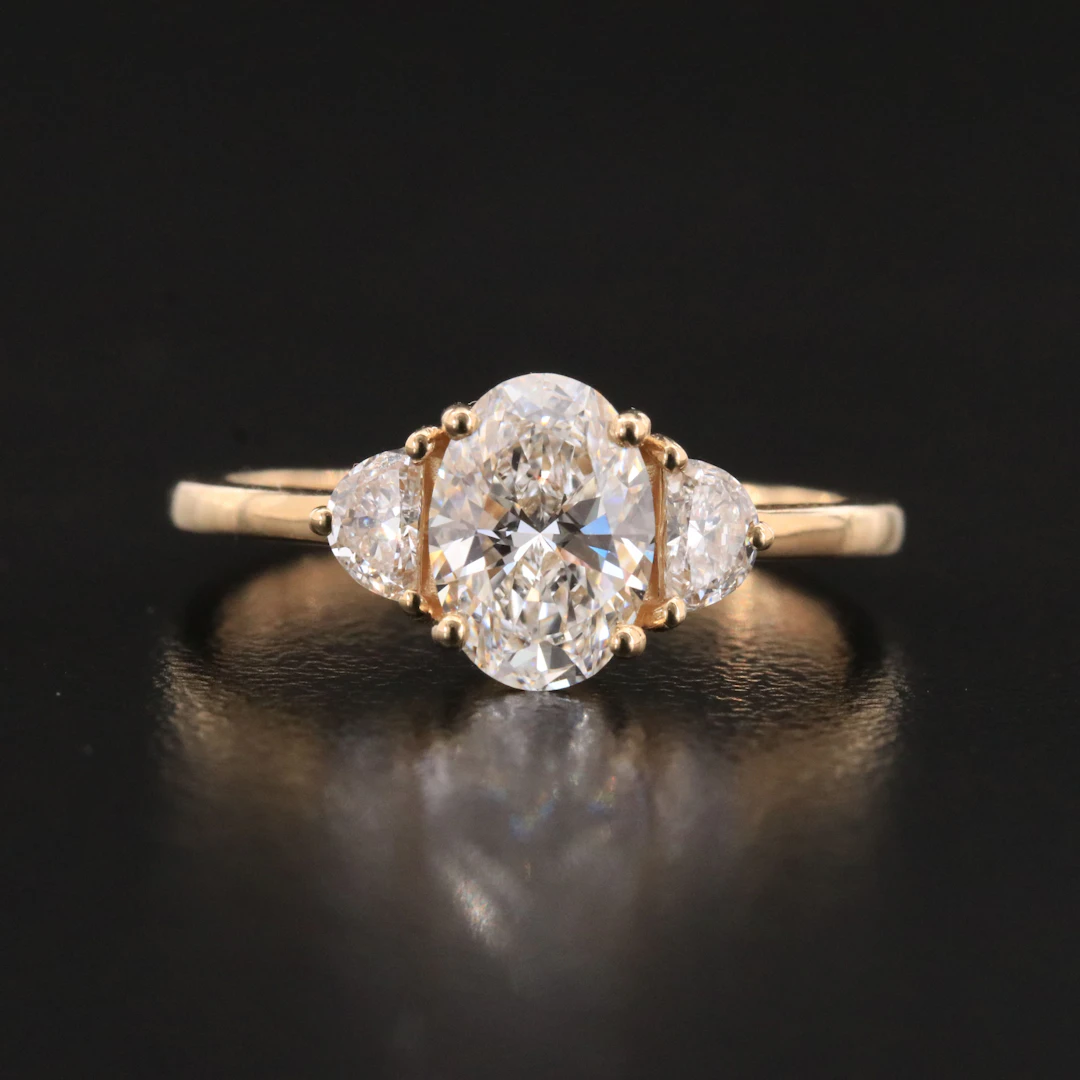 14K 1.33 CTW Lab Grown Diamond Ring with IGI Report