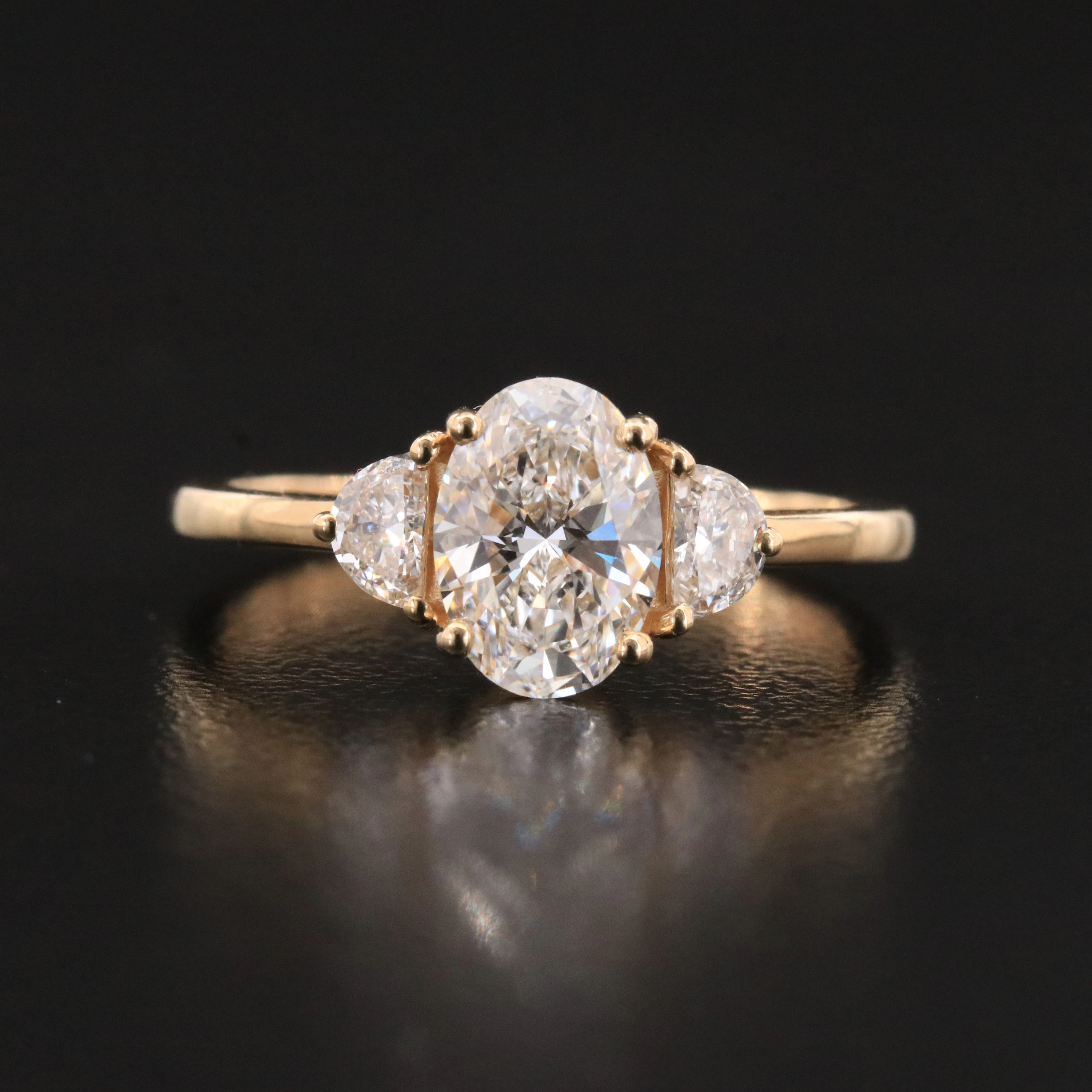 14K 1.33 CTW Lab Grown Diamond Ring with IGI Report