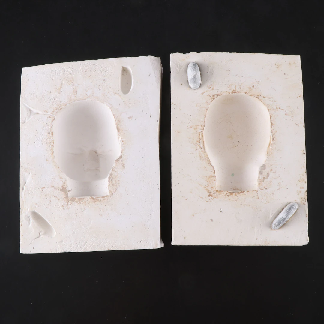 Two-Piece Plaster Doll Head Mold