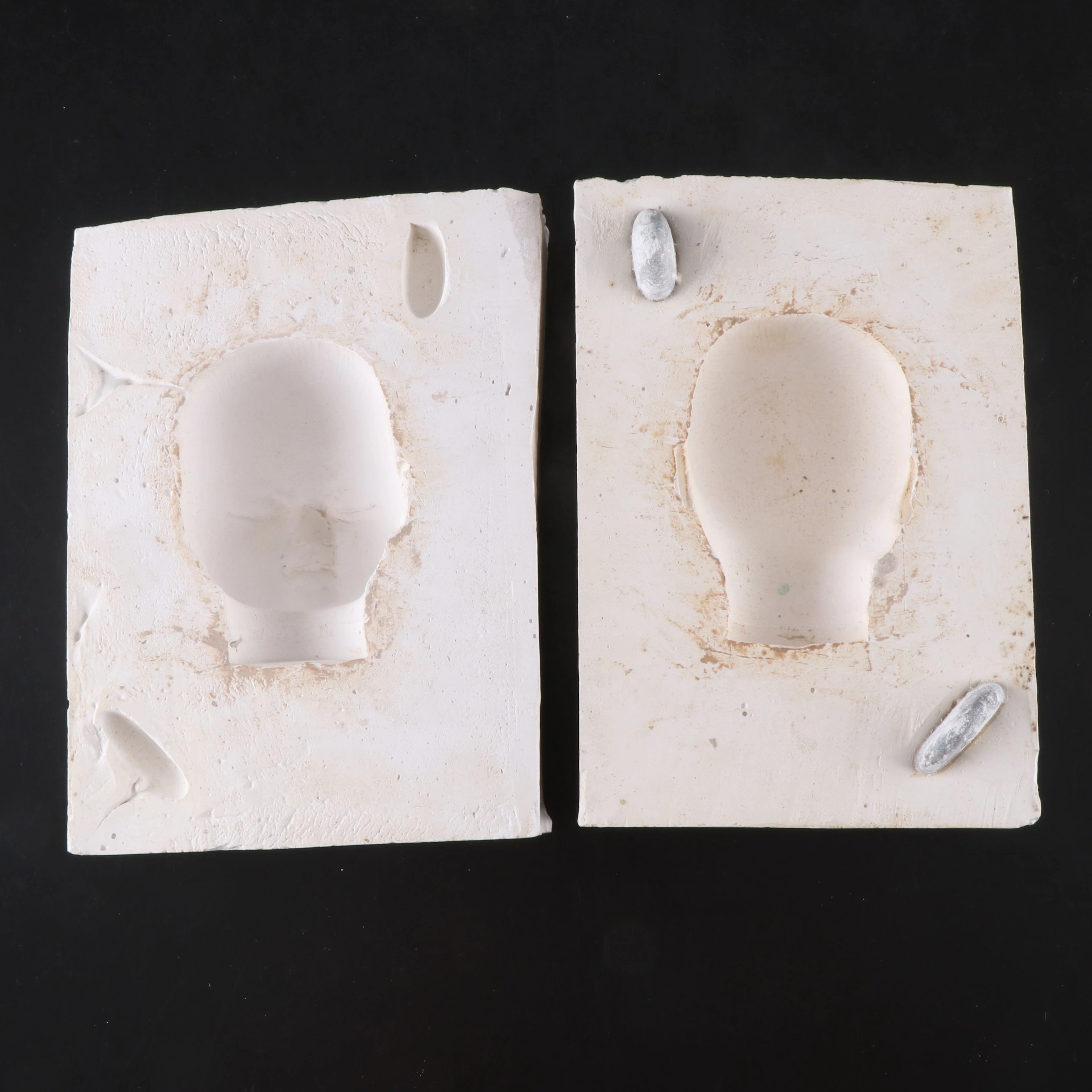 Two-Piece Plaster Doll Head Mold