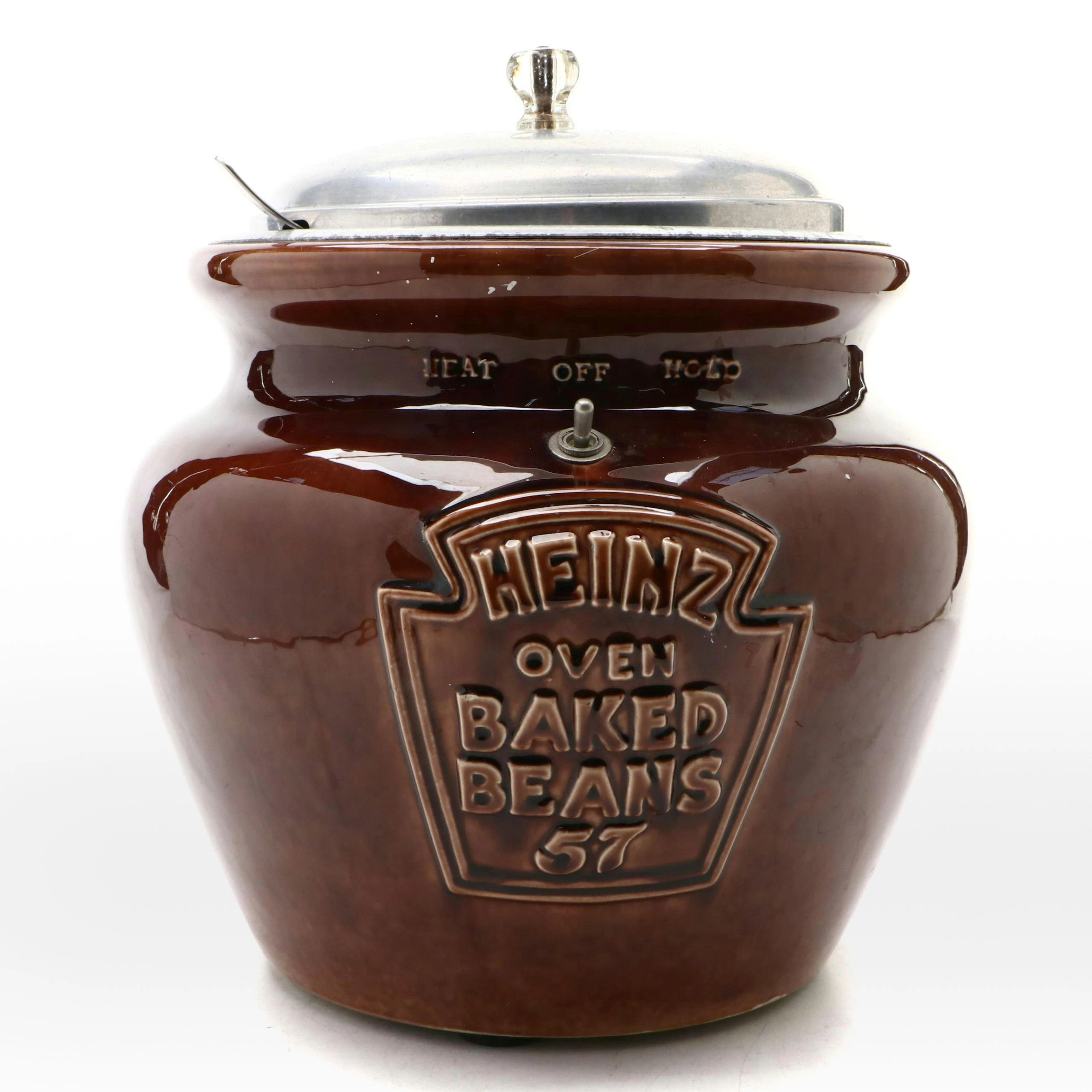 Vintage Heinz Ceramic and Metal Electric Baked Bean Pot, Mid to Late 20th C.