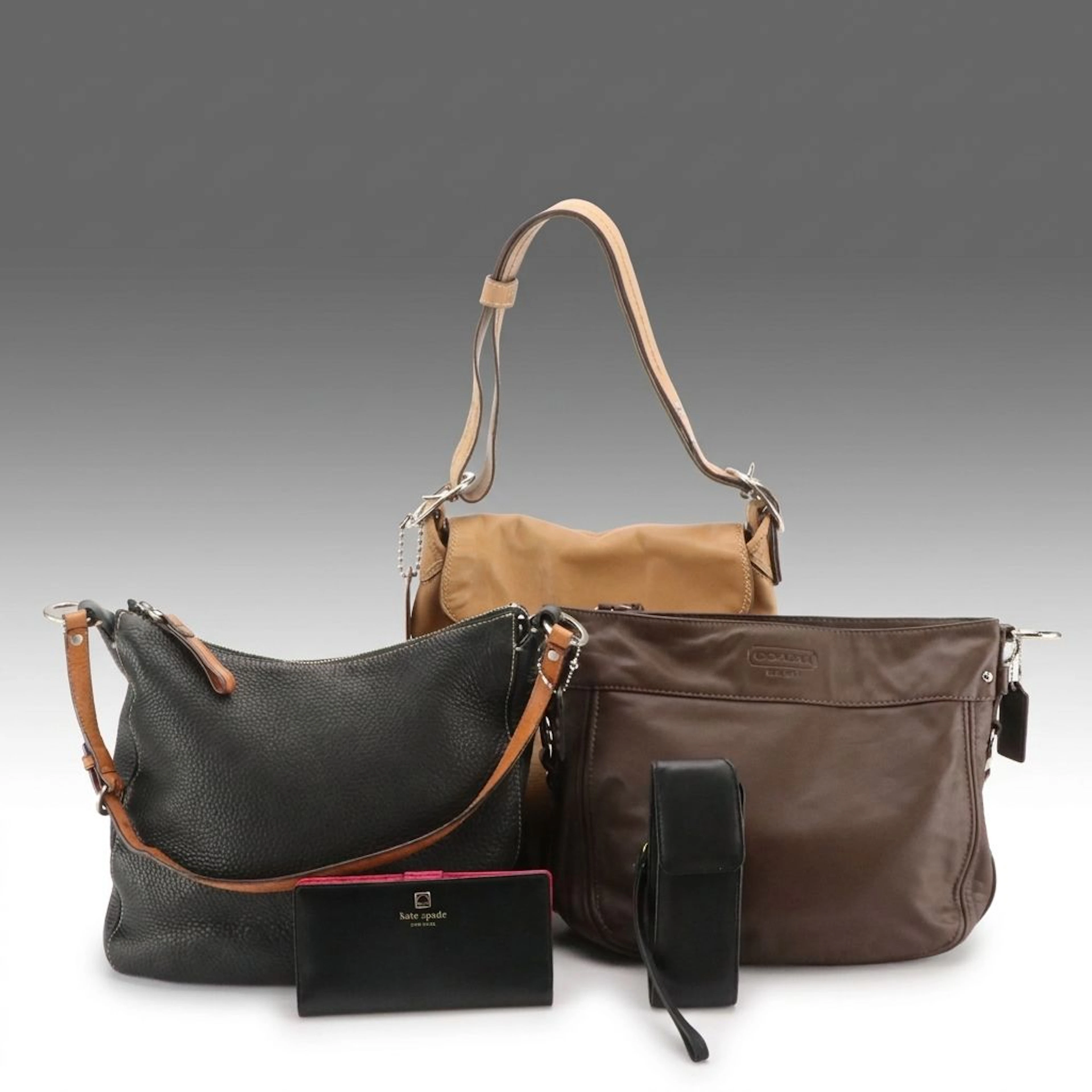 Coach Chelsea, Bleeker, and Zoe Leather Shoulder Bags, Kate Spade Stacy Wallet