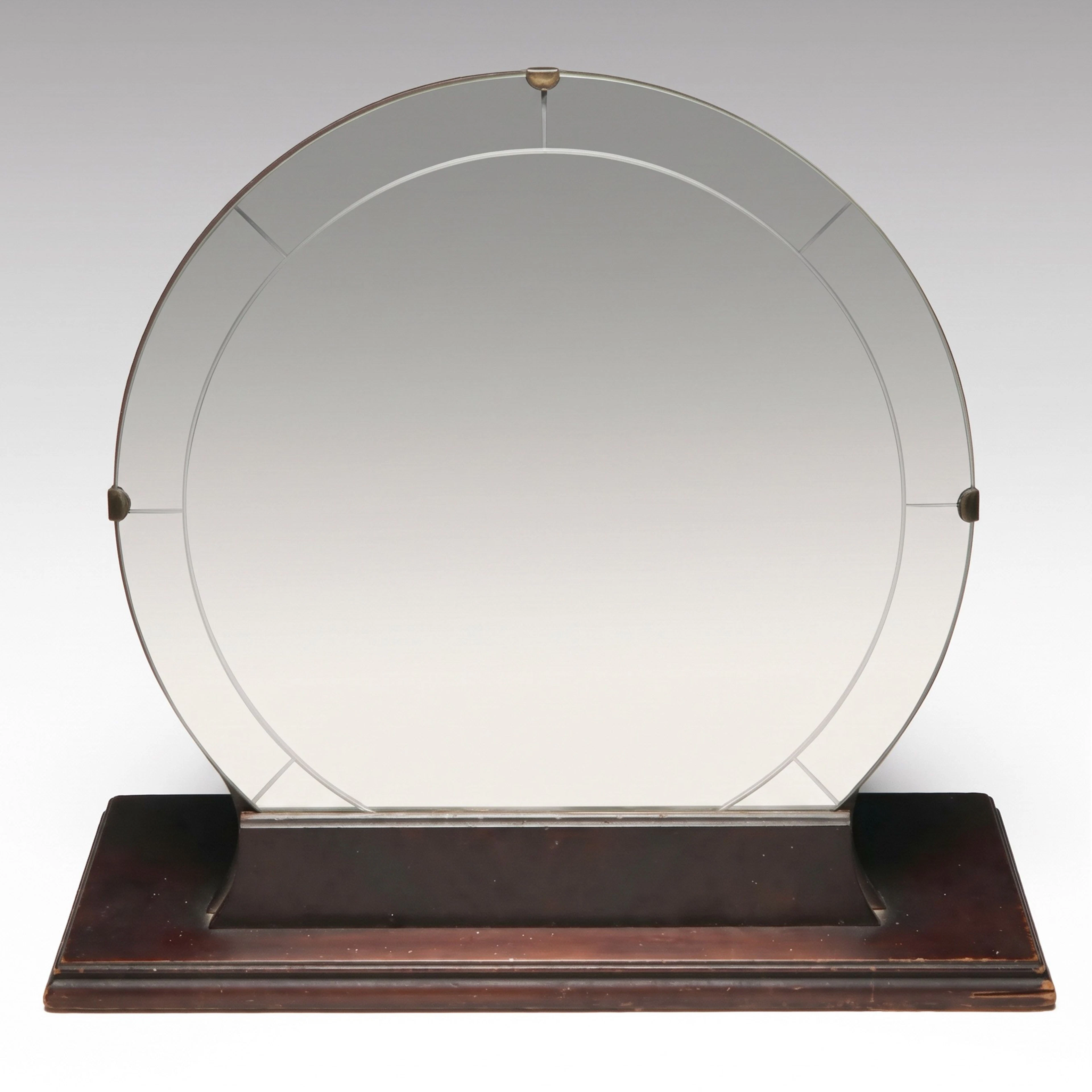Arts and Crafts Style Round Mirror