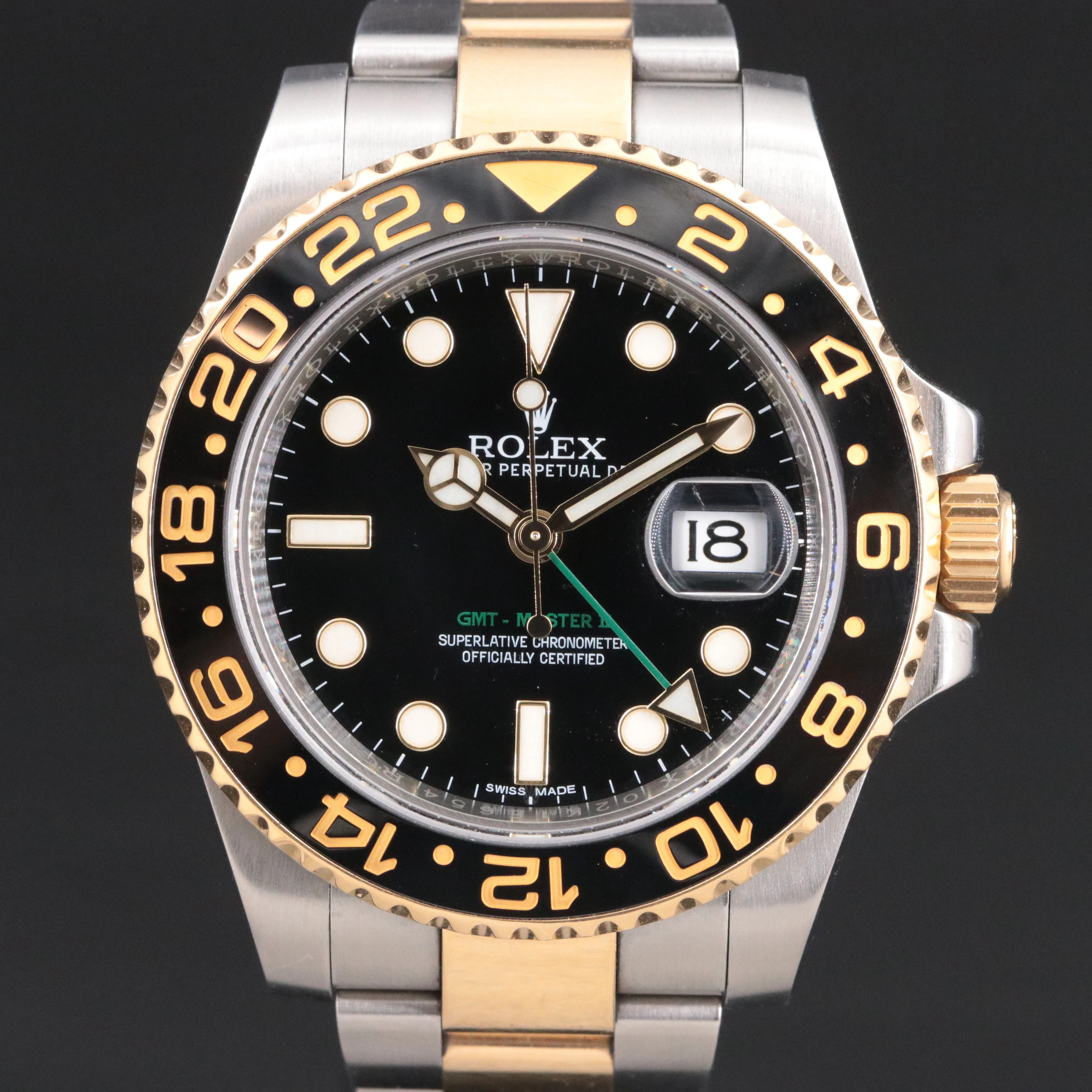 Rolex GMT-Master II Rolesor Model 116713LN Certified Pre-Owned Watch