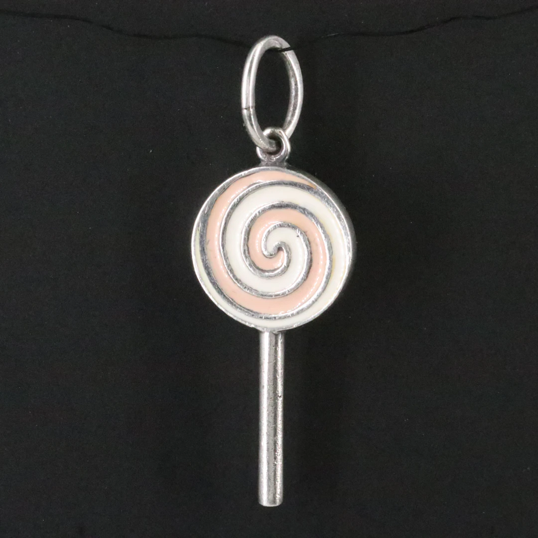 Tiffany & Co. Sterling Enamel Lollipop Charm