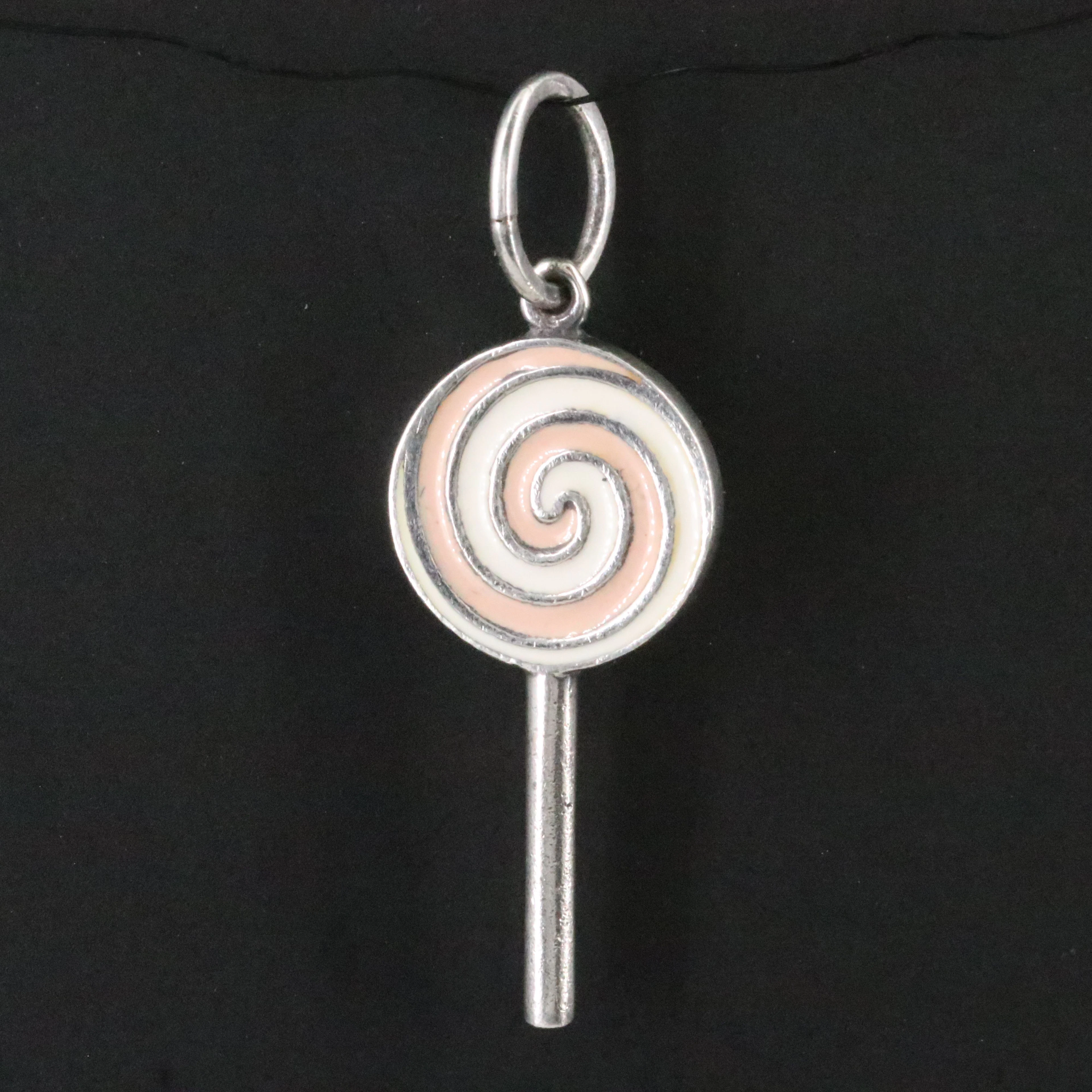 Tiffany & Co. Sterling Enamel Lollipop Charm