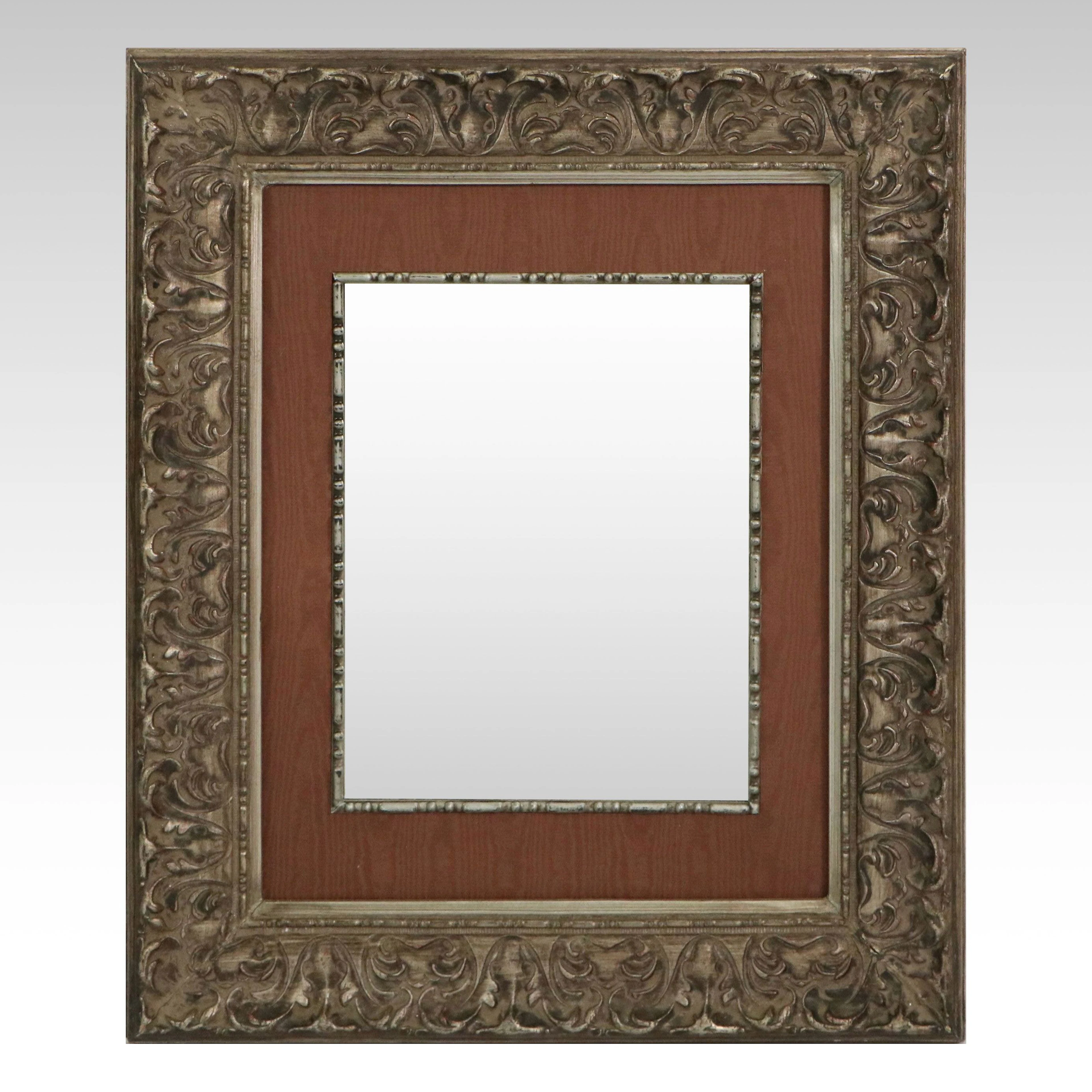 Rococo Style Metallic Finish Wall Mirror