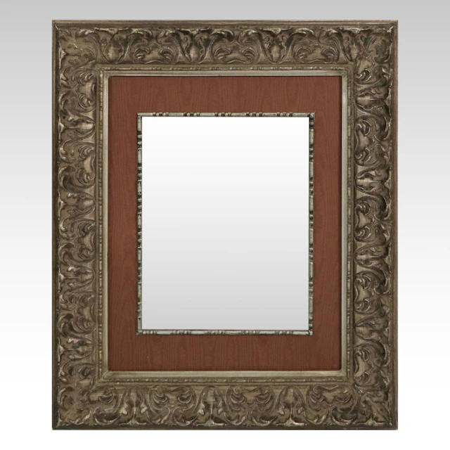 Rococo Style Metallic Finish Wall Mirror