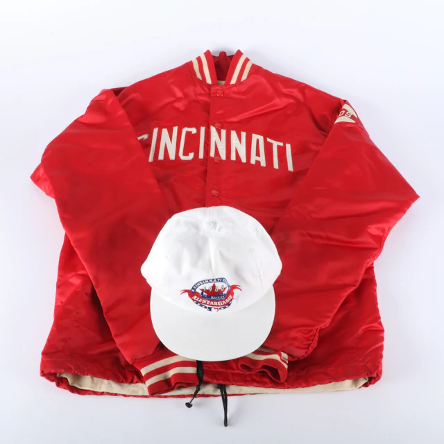 Cincinnati Reds Rawlings Baseball Jacket with 1988 All-Star Game Hat