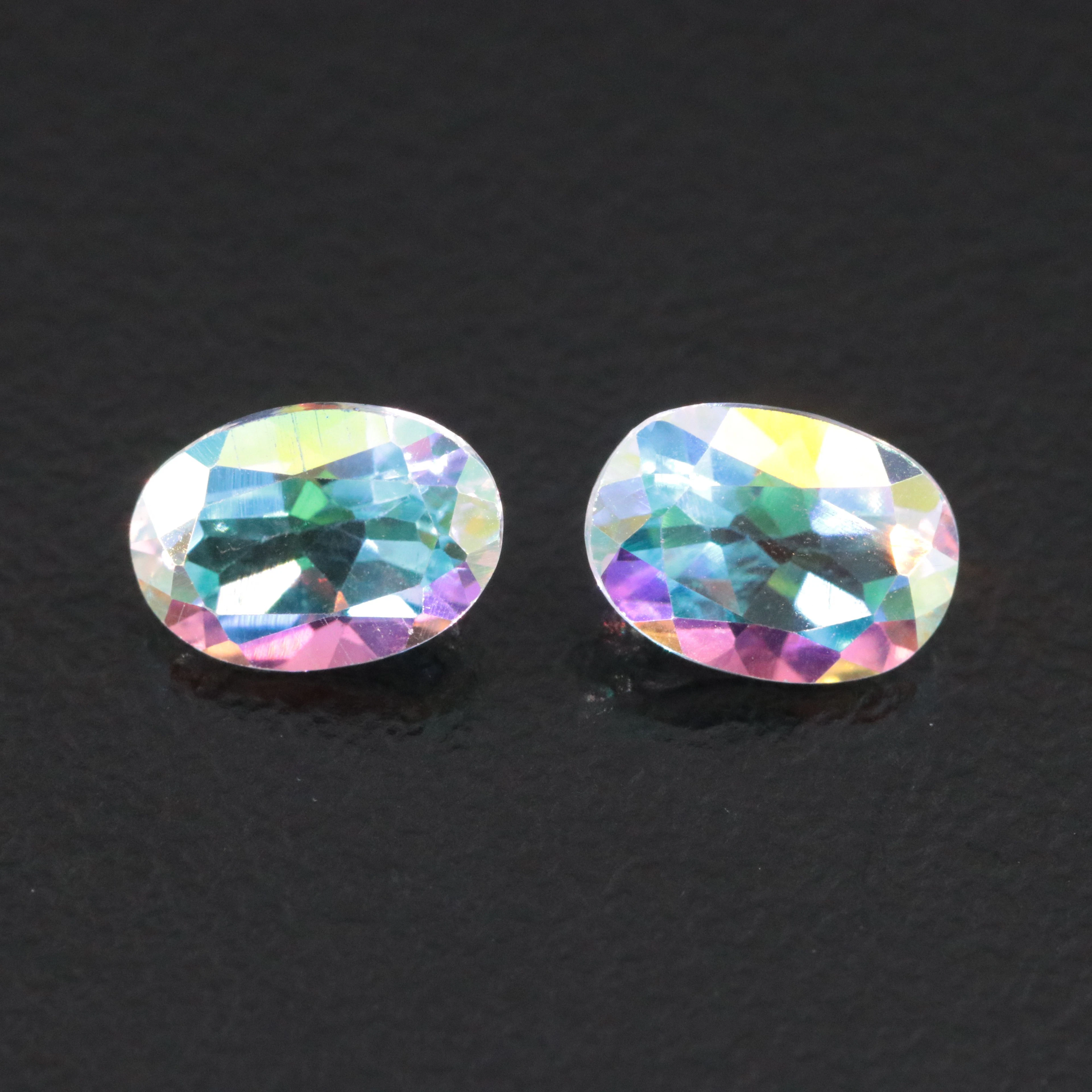 Loose 1.88 CTW Mystic Topaz, Matched Pair