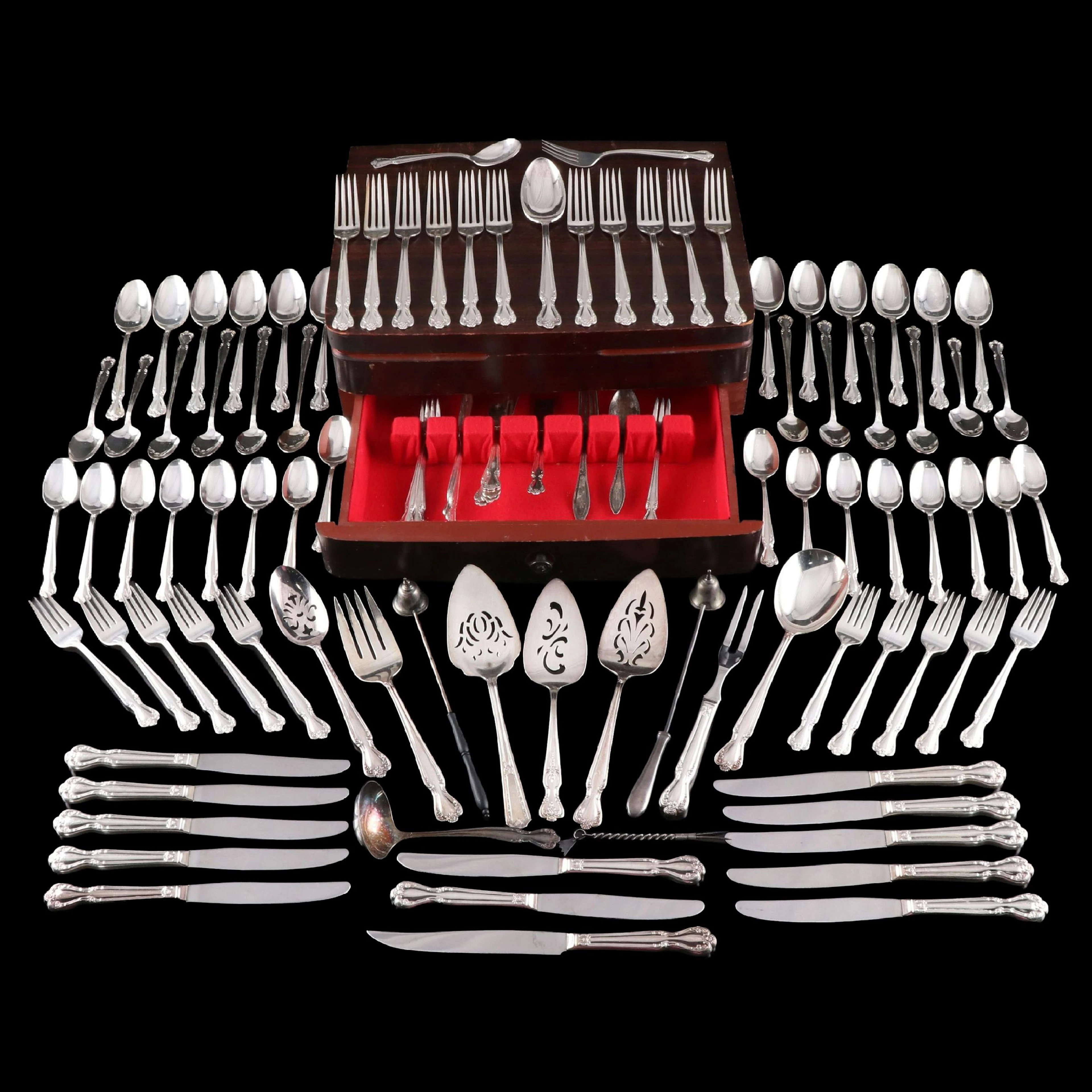 Rogers & Bro. "Daybreak-Elegant Lady" Silver Plate Flatware with Other