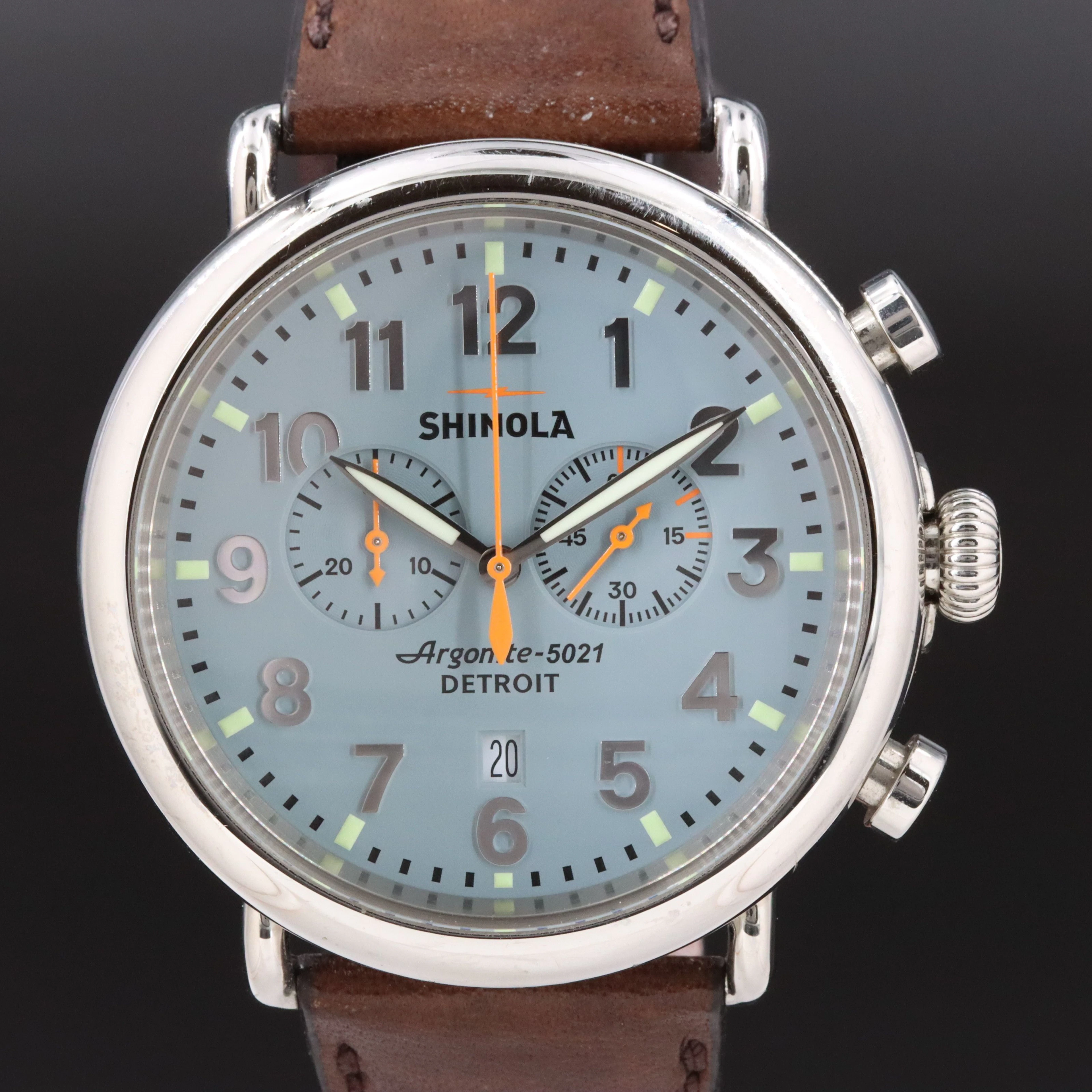 Shinola Runwell 2 Eye Chronograph 47mm Quartz Watch