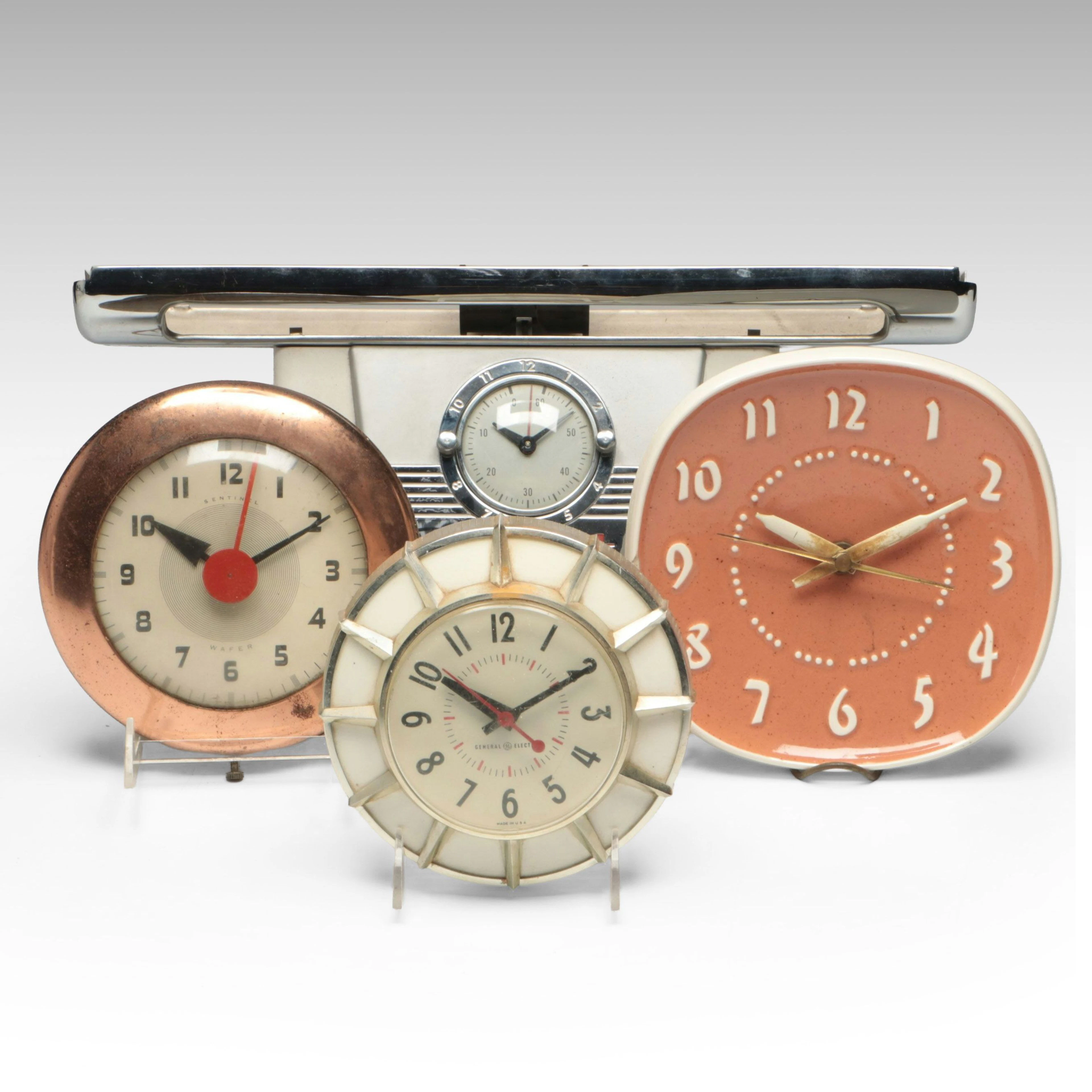 General Electric, Hotpoint, Sentinel with Other Clocks, Mid-20th Century