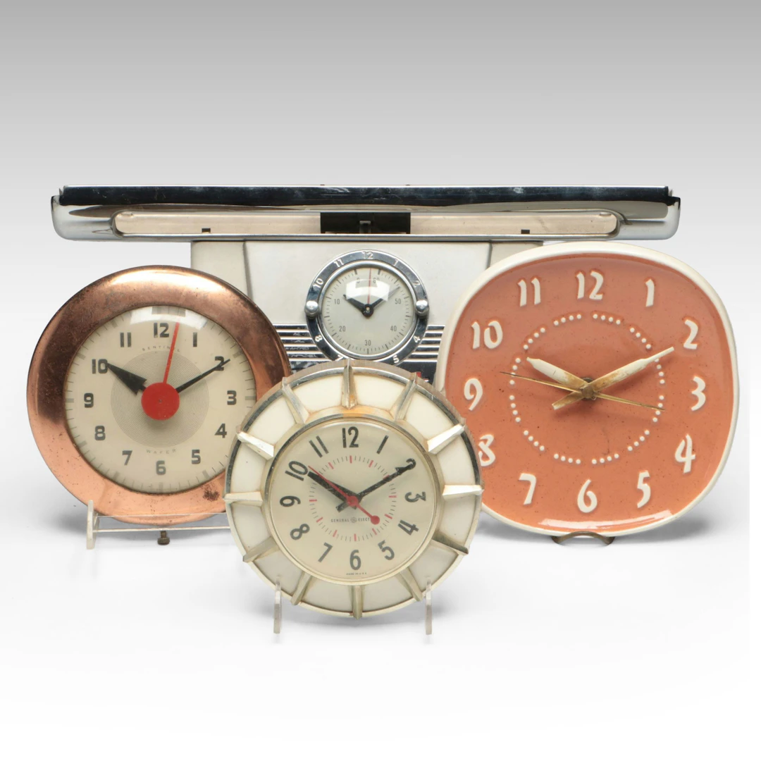 General Electric, Hotpoint, Sentinel with Other Clocks, Mid-20th Century