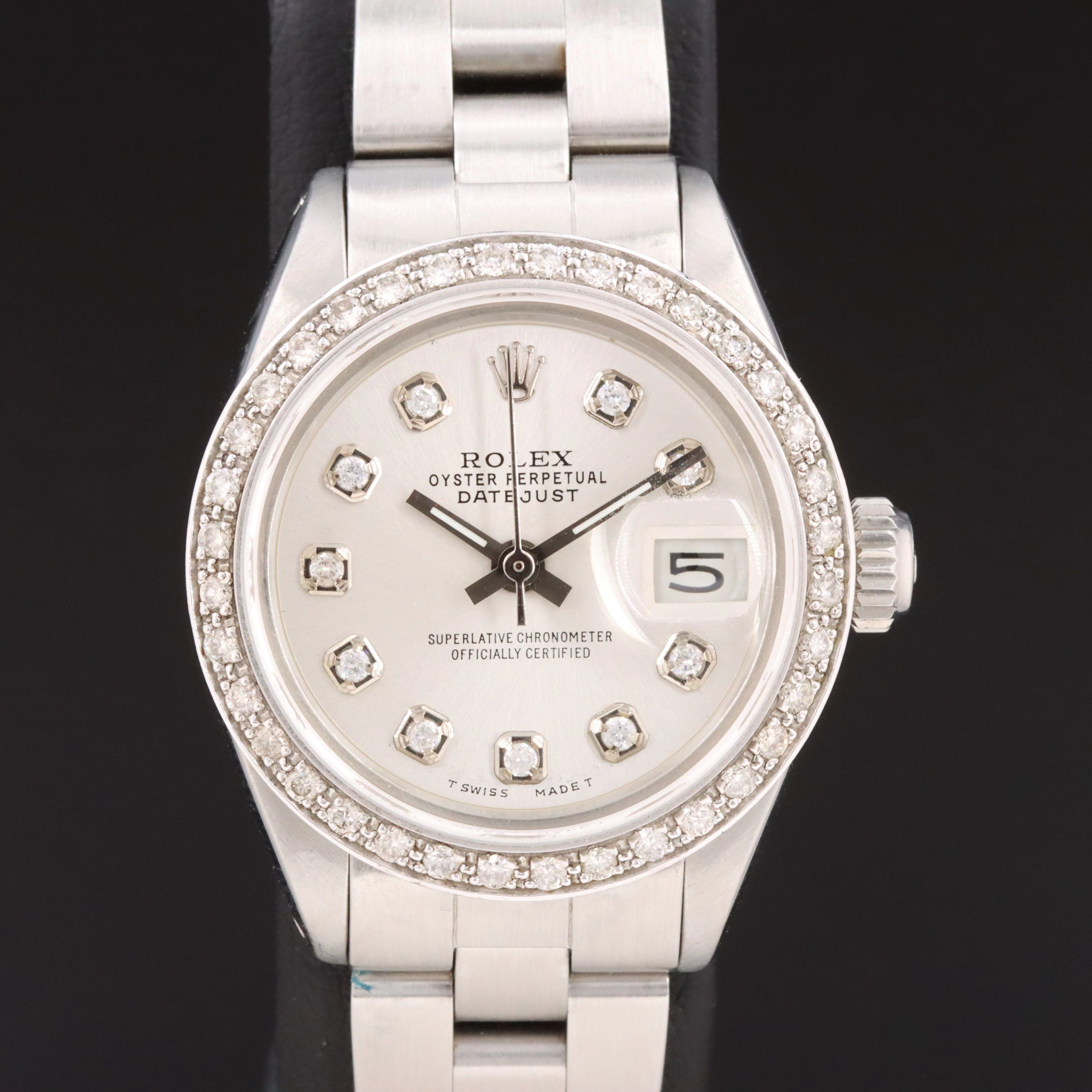 Rolex Datejust 6917 Custom Diamond Vintage Watch c.1982