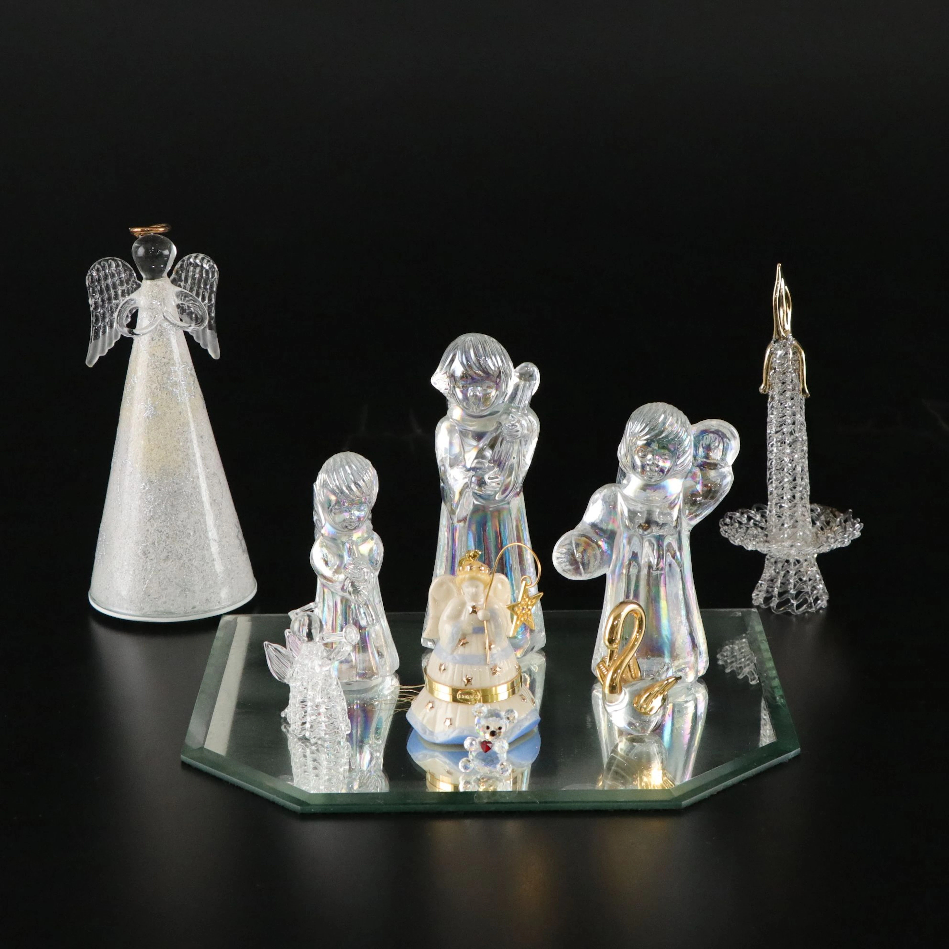 Lenox China Treasures Collection Porcelain Trinket Box, Silvestri Angels & More