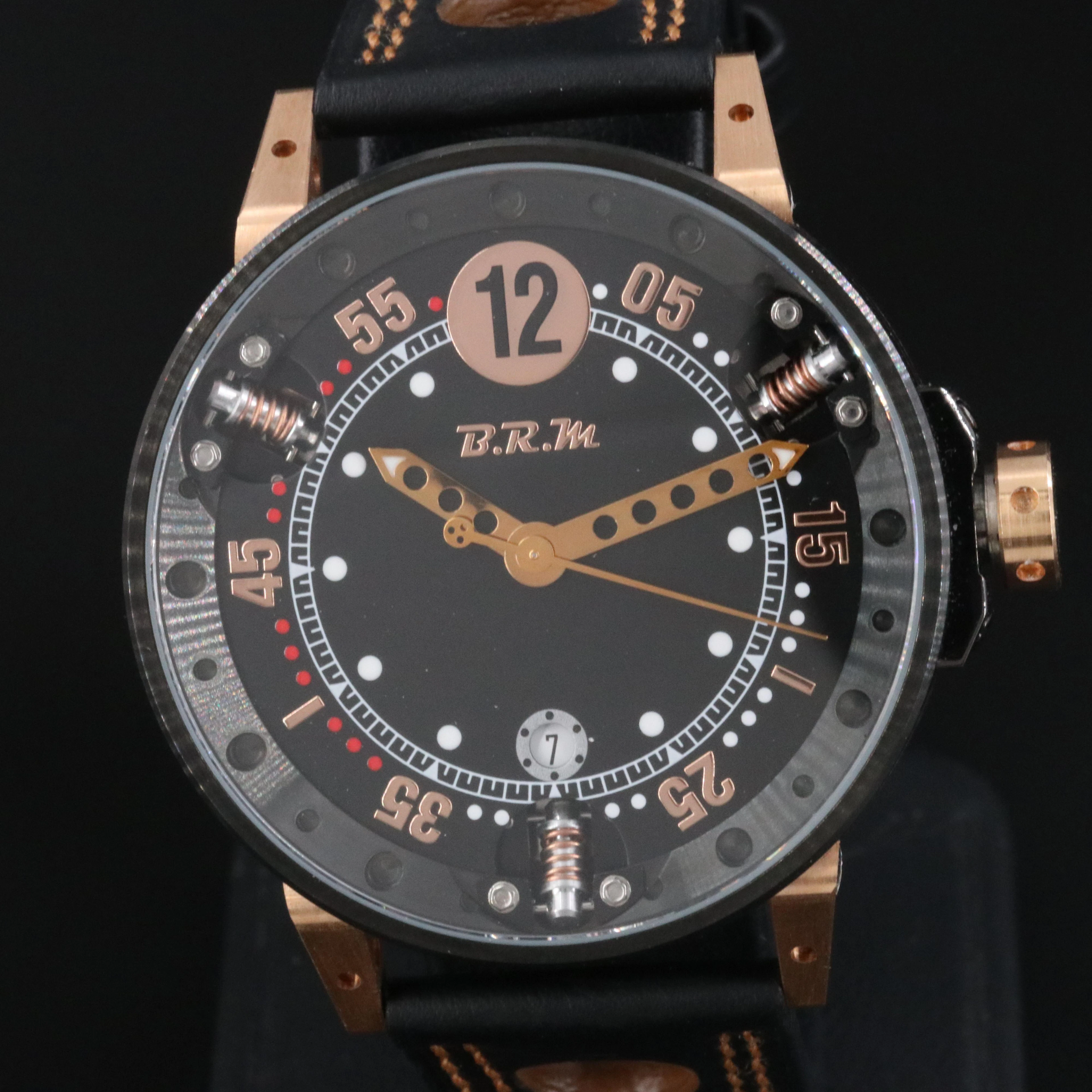 B.R.M. V6 Gold Collection Chronograph Watch