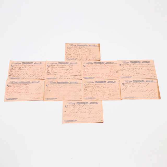 Antique Medical Prescription Forms, Early 20th Century