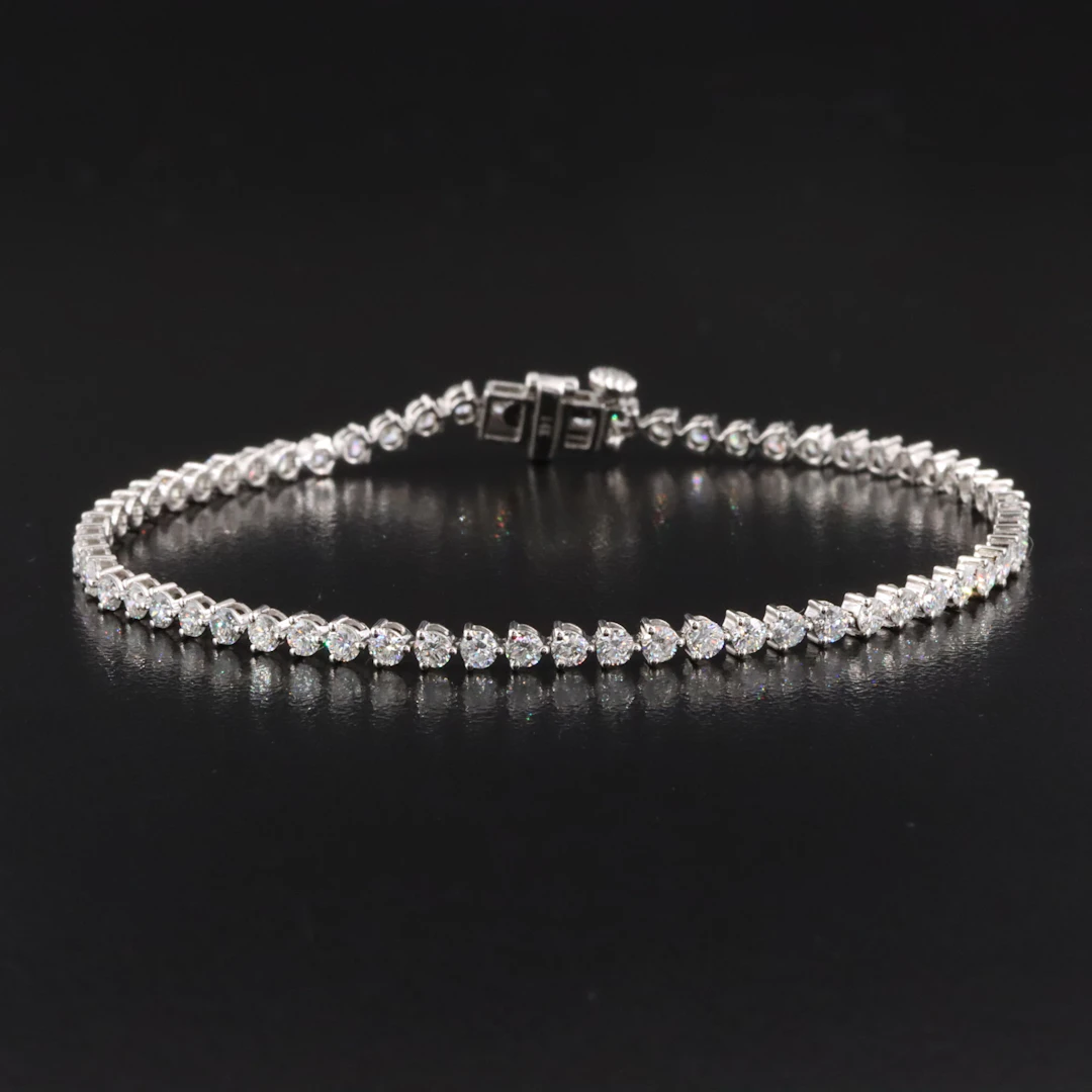 14K 2.96 CTW Lab Grown Diamond Line Bracelet