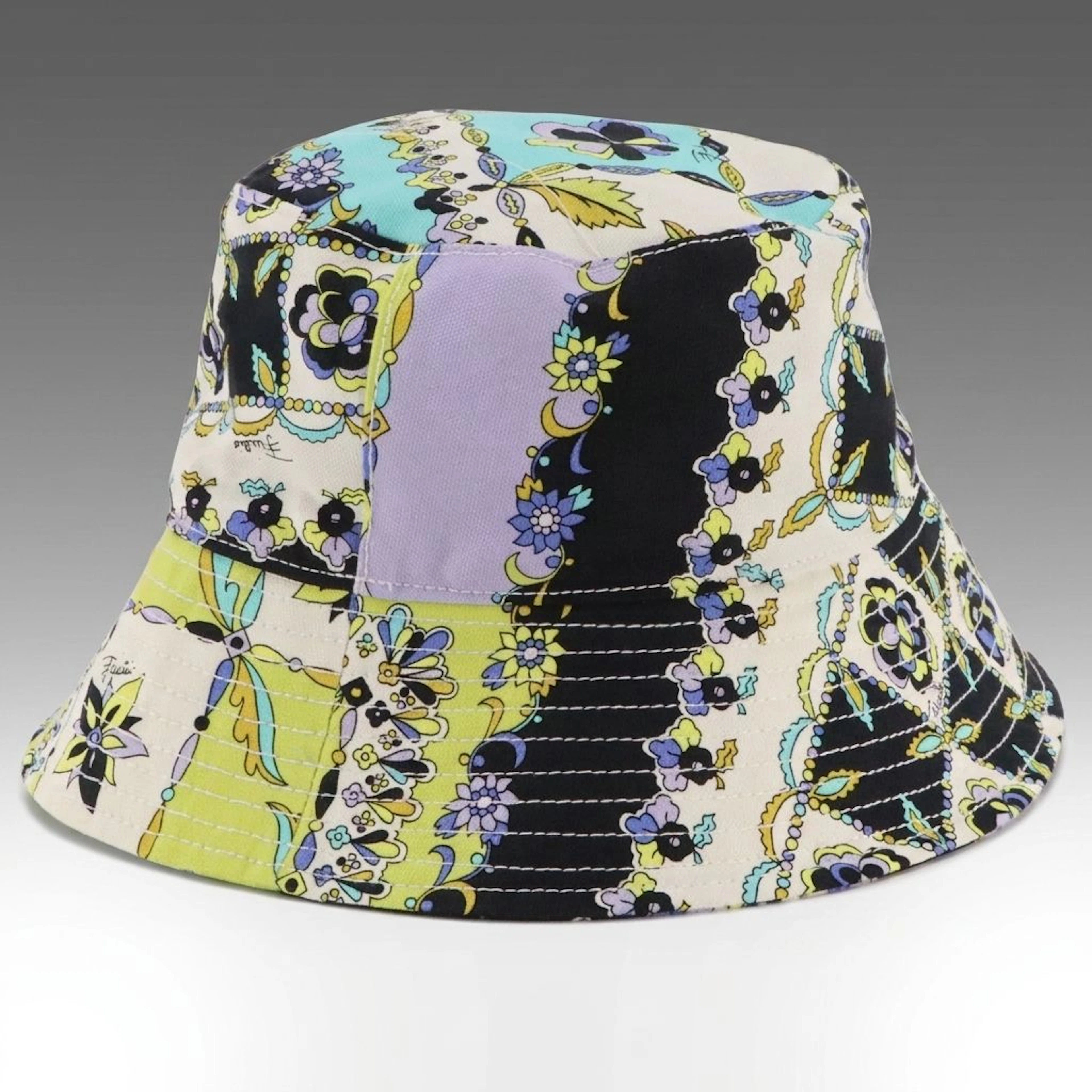 Emilio Pucci Printed Cotton Bucket Hat, With Tags