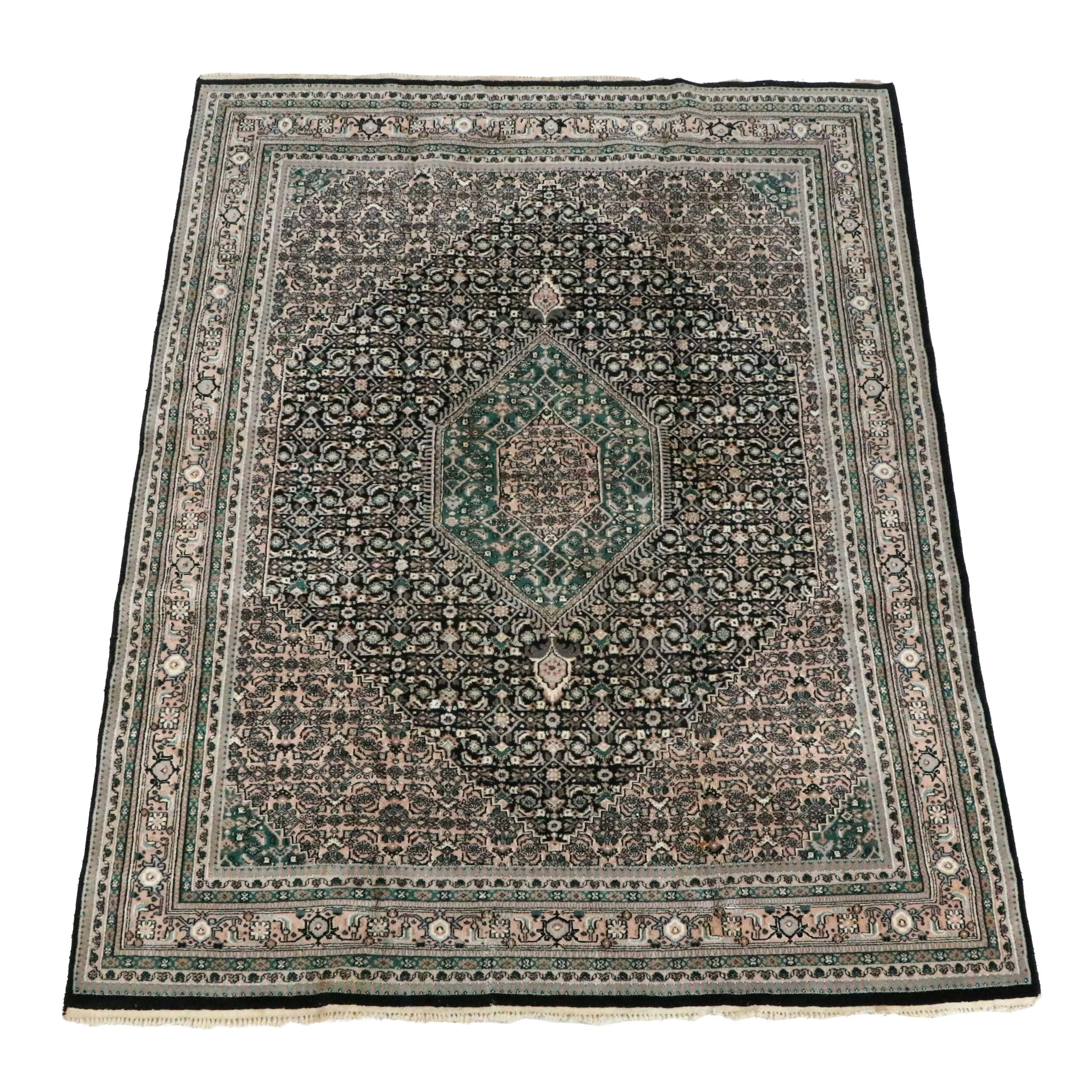 7'8 x 10'2 Hand-Knotted Persian Bijar Area Rug