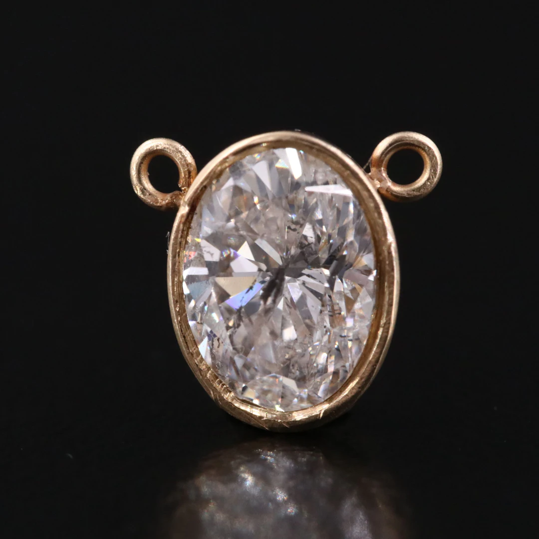 14K Pendant Setting with 1.00 CT Diamond