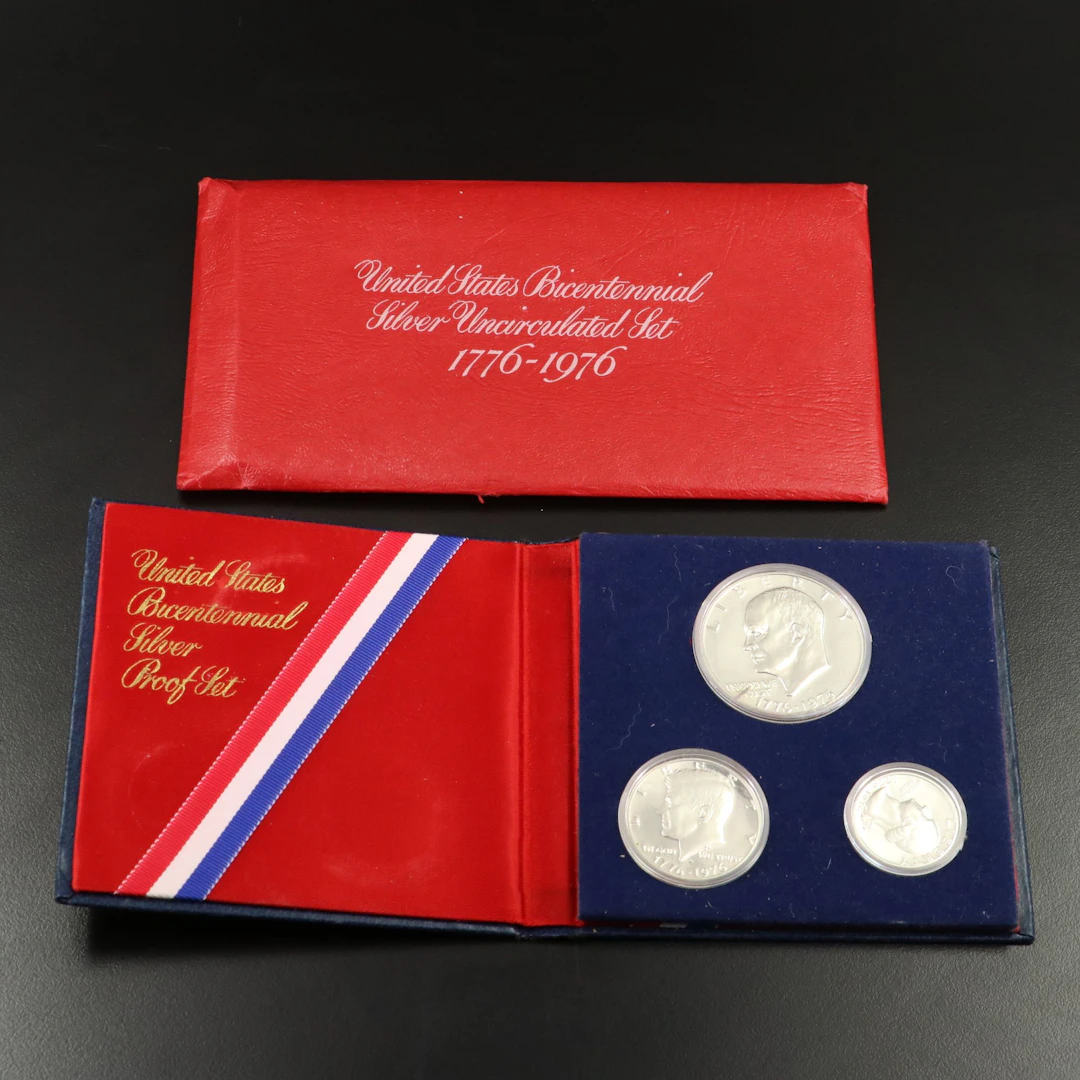 Two 1976 United States Bicentennial Silver Coin Sets