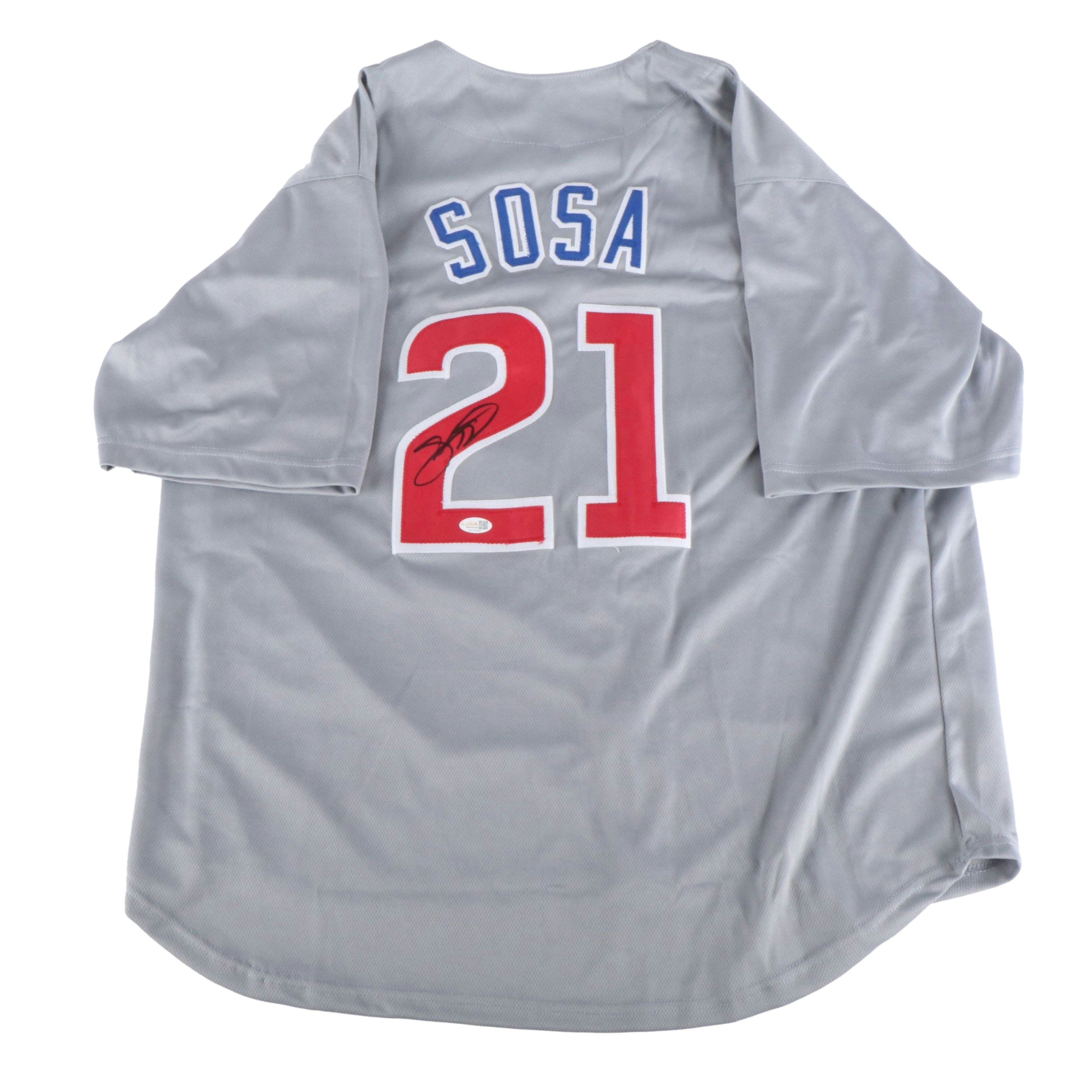 Sammy Sosa Signed Chicago Cubs Baseball Jersey, JSA