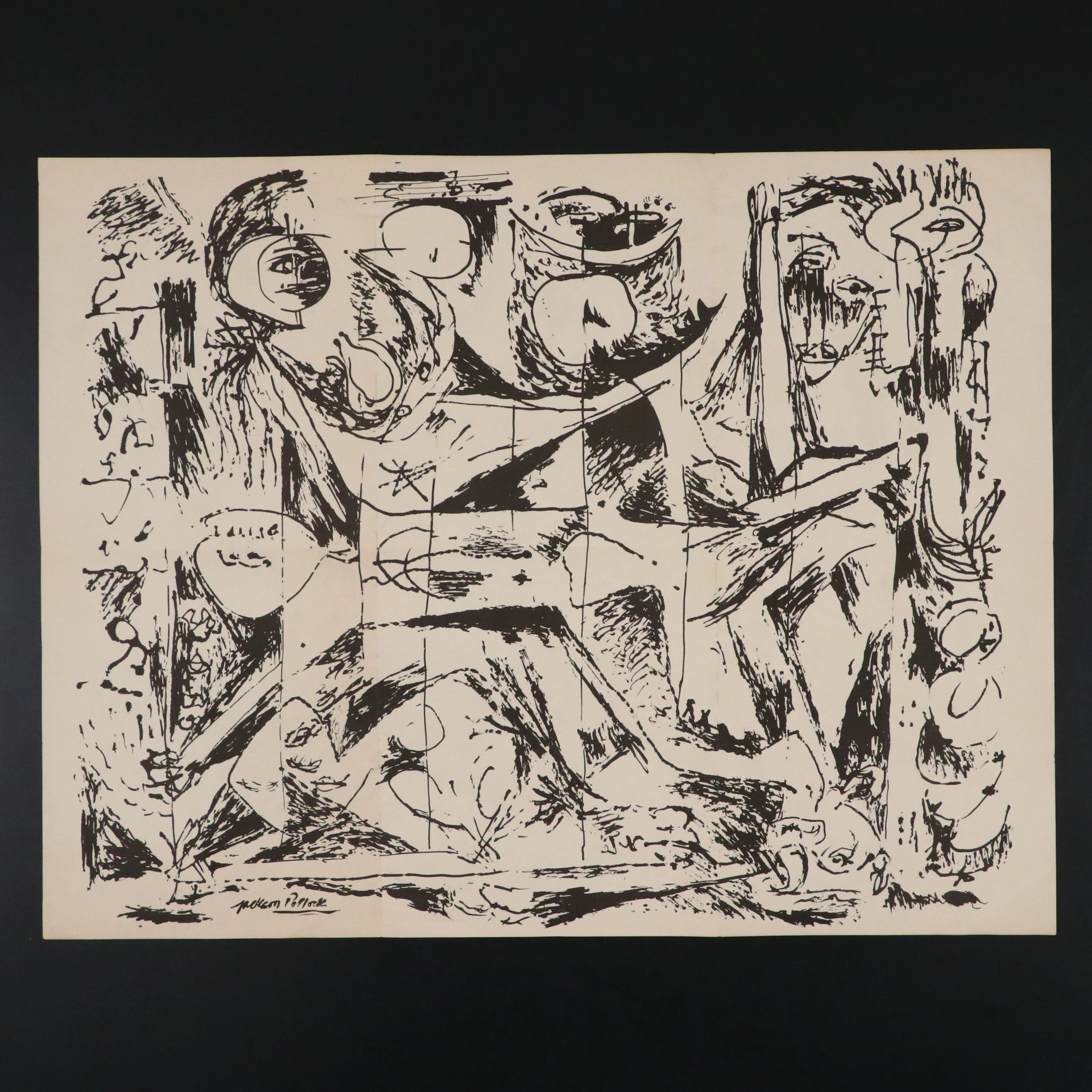 Jackson Pollock Exhibition Opening Announcement, 1951
