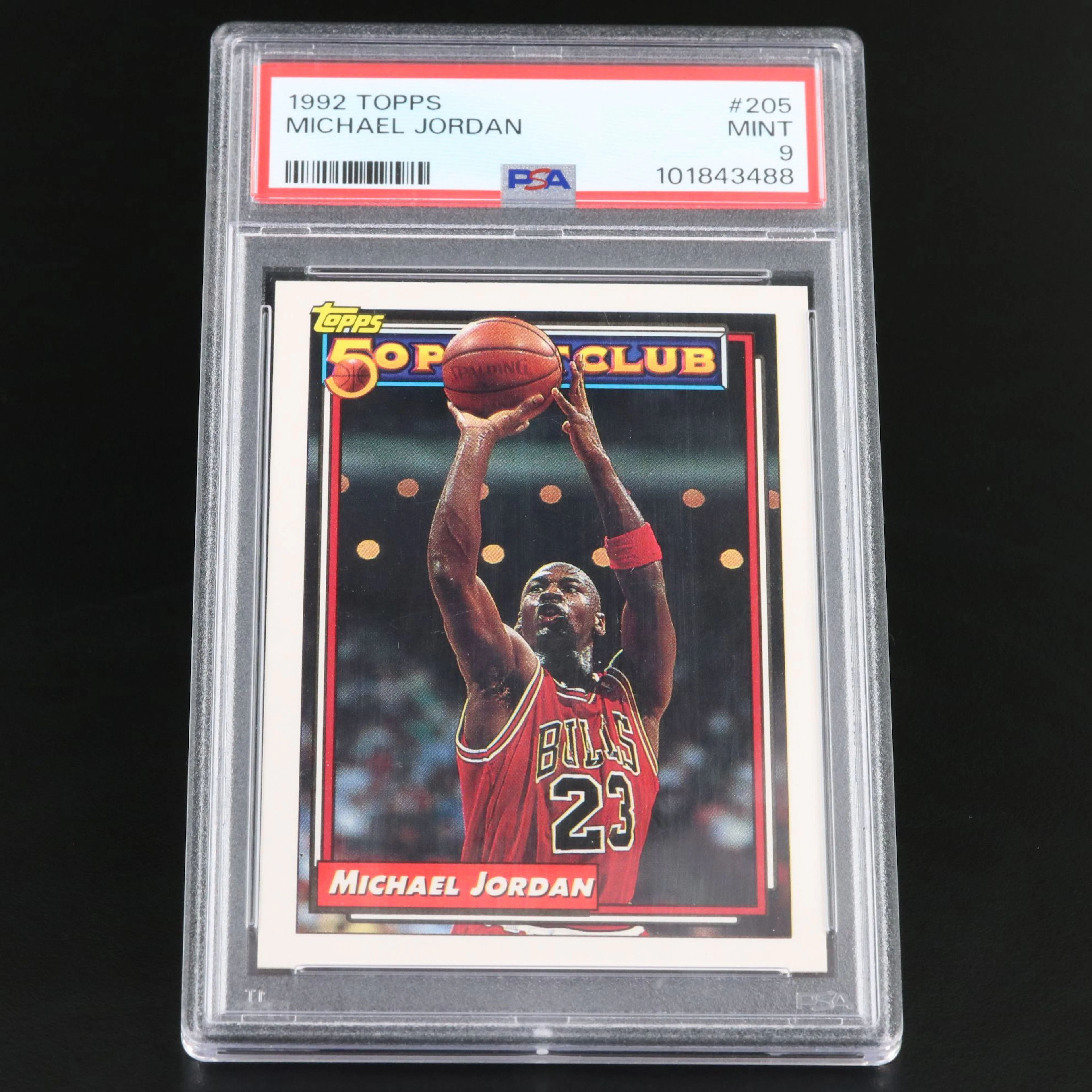 1992 Topps Michael Jordan Chicago Bulls Basketball Card Graded PSA 9