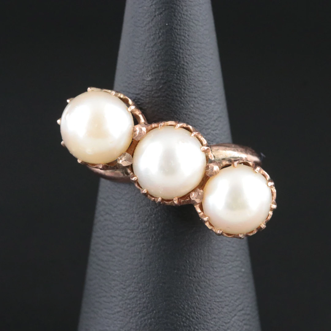 9K Pearl Ring